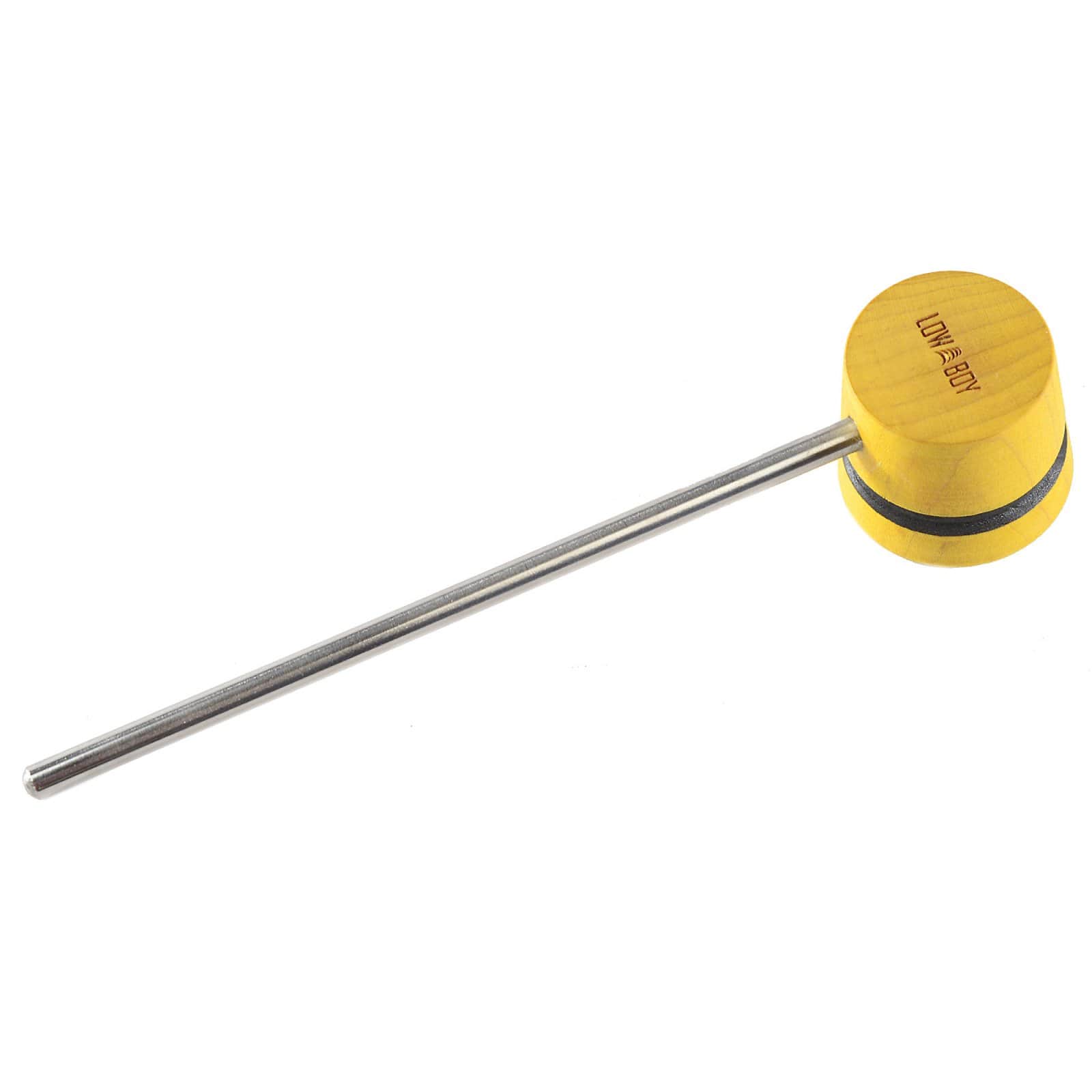 Low Boy Lightweight Wood Bass Drum Beater Yellow w/Black Stripes Drums and Percussion / Parts and Accessories / Drum Parts