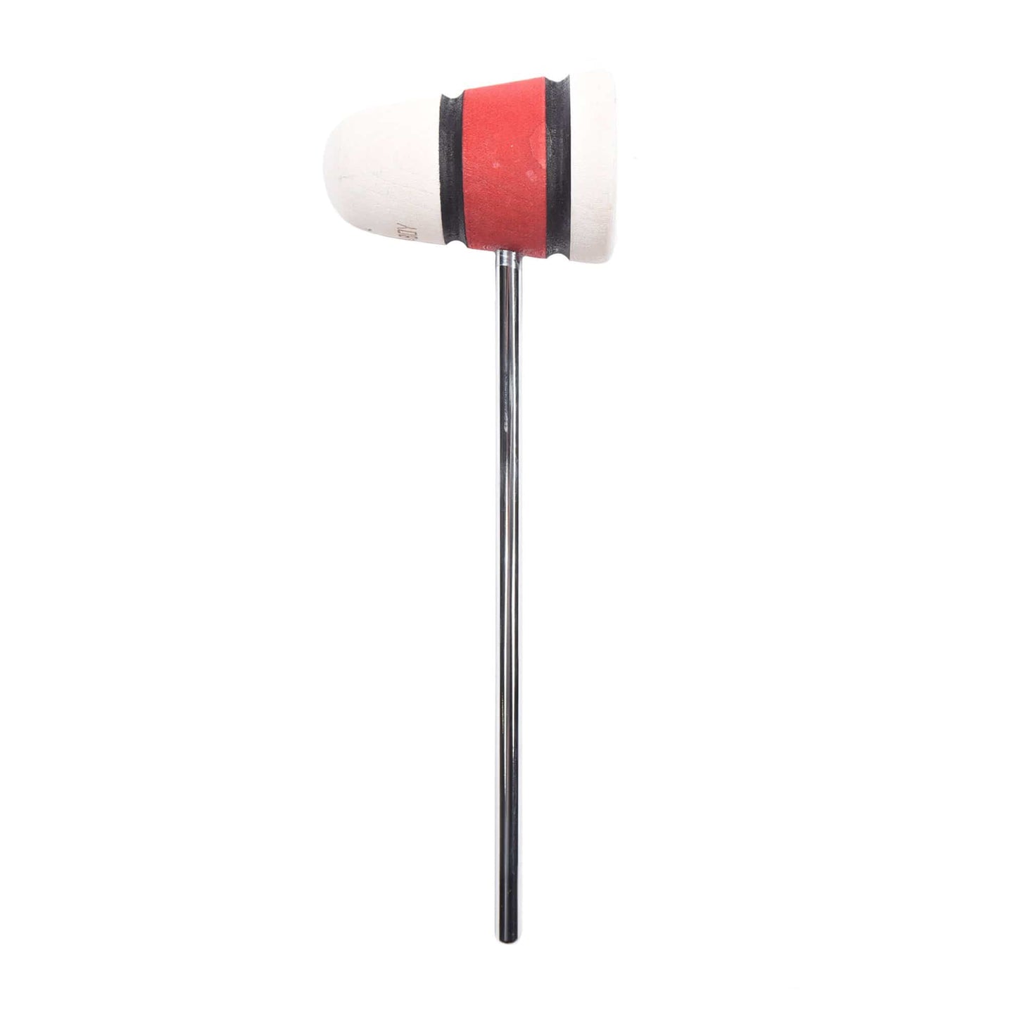 Low Boy Standard Wood Bass Drum Beater White Wash/Red/White Wash w/Black Stripes Drums and Percussion / Parts and Accessories / Drum Parts