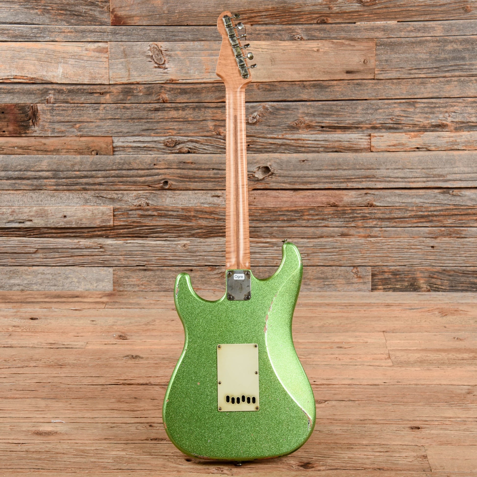 LsL Custom Saticoy HSS Cactus Green Sparkle Over Sunburst Electric Guitars / Solid Body