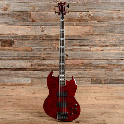 LTD Viper-414FM Transparent Red 2012 Bass Guitars / 4-String