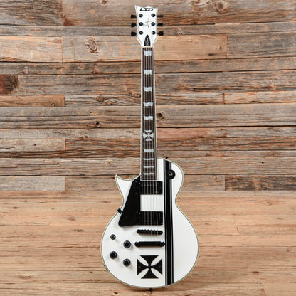 LTD Iron Cross James Hetfield Signature White  LEFTY Electric Guitars / Solid Body