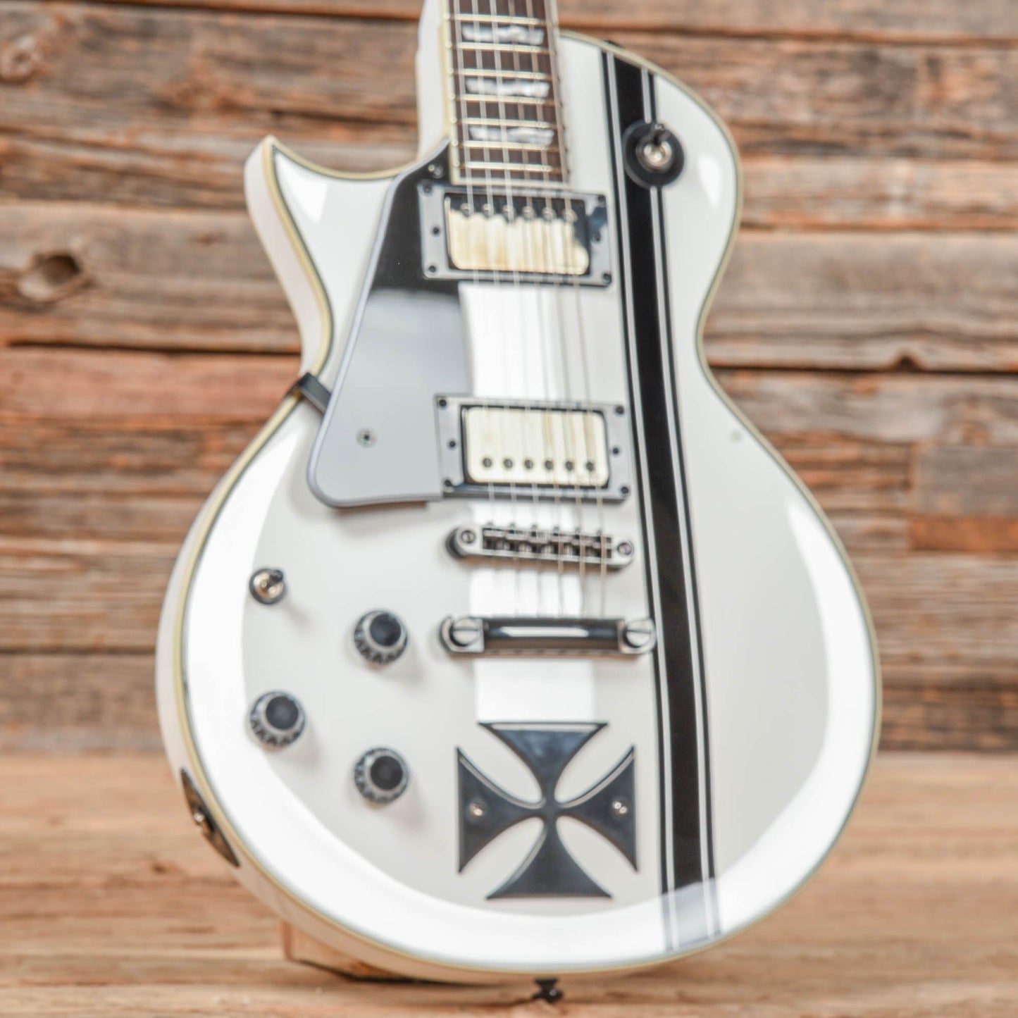 LTD Iron Cross James Hetfield Signature White  LEFTY Electric Guitars / Solid Body