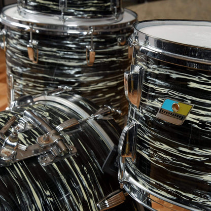 Ludwig 12/13/16/22 Drum Kit Black Oyster 1970s Drums and Percussion / Acoustic Drums / Full Acoustic Kits