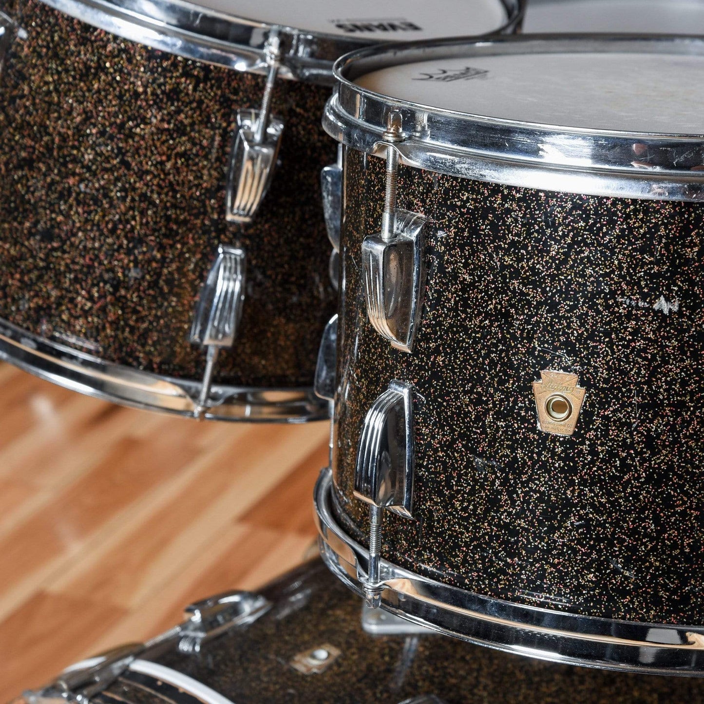 Ludwig 13/13/16/22 Black Galaxy Sparkle 1960s Drums and Percussion / Acoustic Drums / Full Acoustic Kits