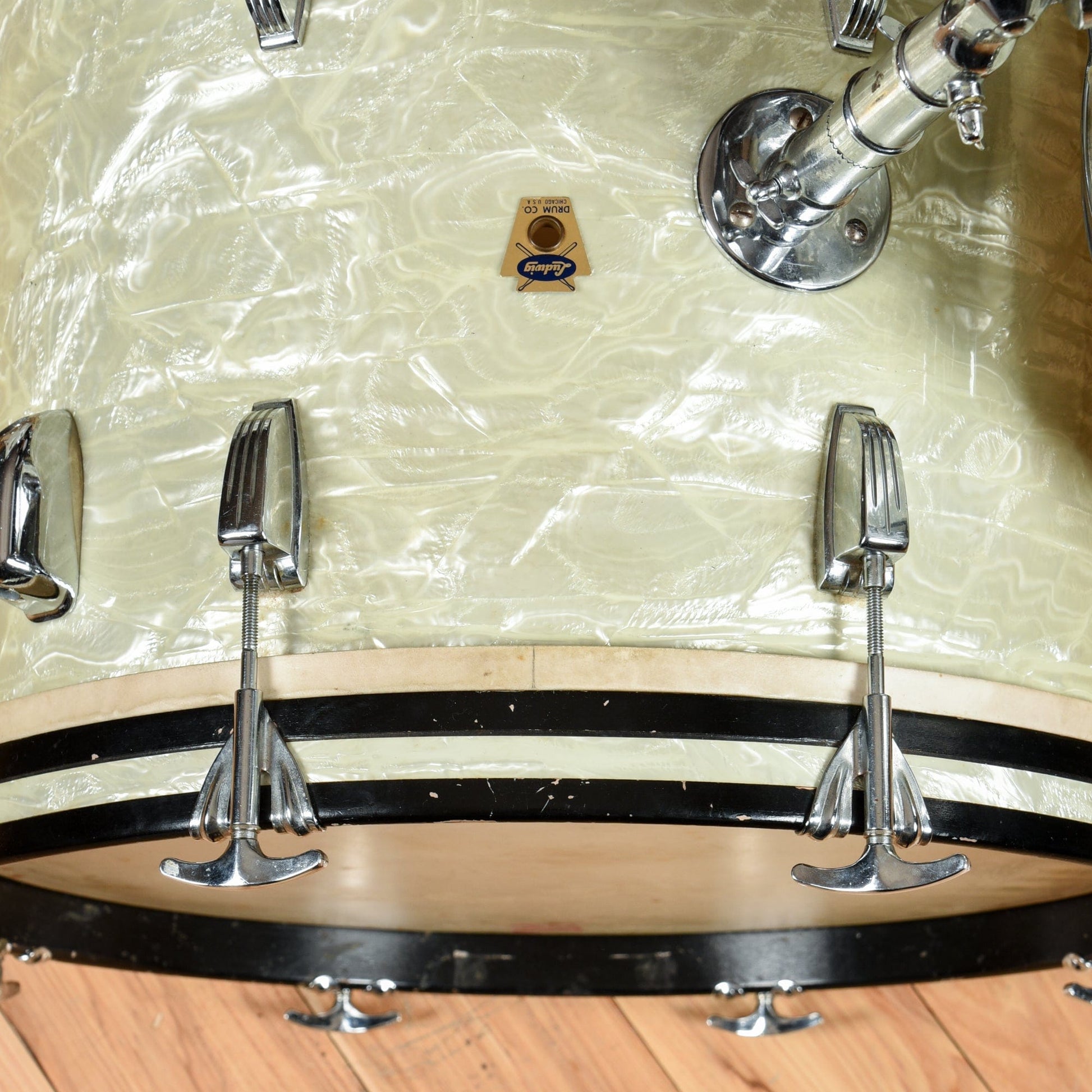 Ludwig 13/16/20 3pc Drum Kit 1960 White Marine Pearl Drums and Percussion / Acoustic Drums / Full Acoustic Kits