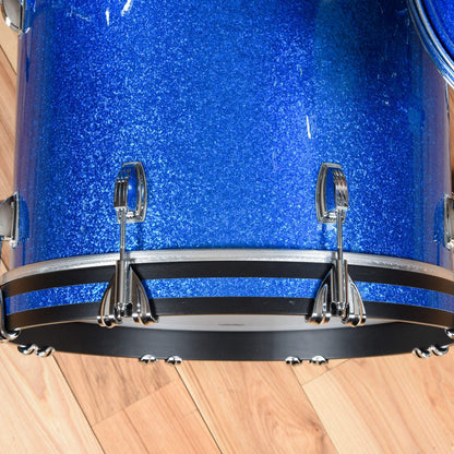 Ludwig Classic Maple 12/14/18 3pc. Drum Kit Blue Sparkle Drums and Percussion / Acoustic Drums / Full Acoustic Kits