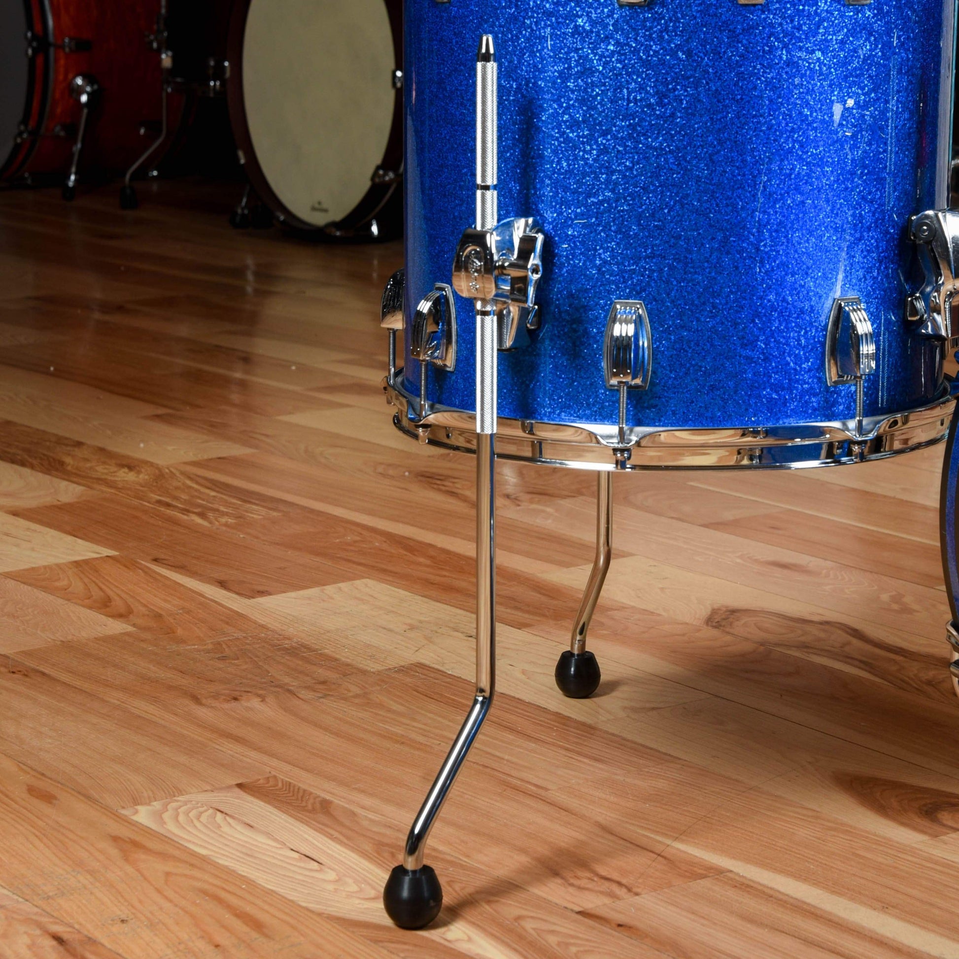 Ludwig Classic Maple 12/14/18 3pc. Drum Kit Blue Sparkle Drums and Percussion / Acoustic Drums / Full Acoustic Kits