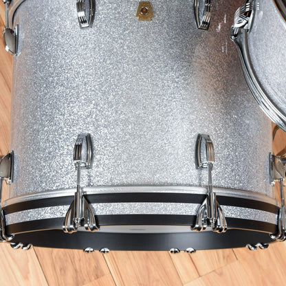 Ludwig Classic Maple 12/14/18 3pc. Drum Kit Silver Sparkle Drums and Percussion / Acoustic Drums / Full Acoustic Kits