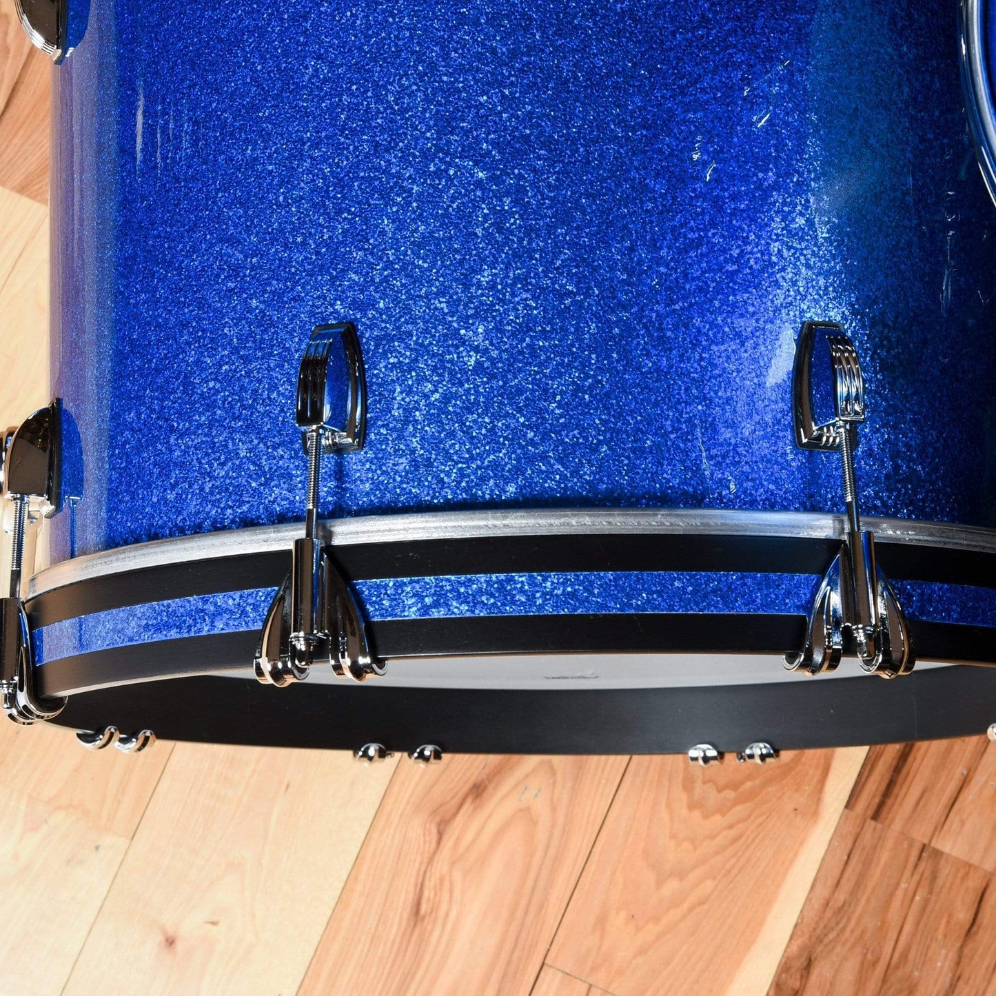 Ludwig Classic Maple 12/14/20 3pc. Drum Kit Blue Sparkle Drums and Percussion / Acoustic Drums / Full Acoustic Kits