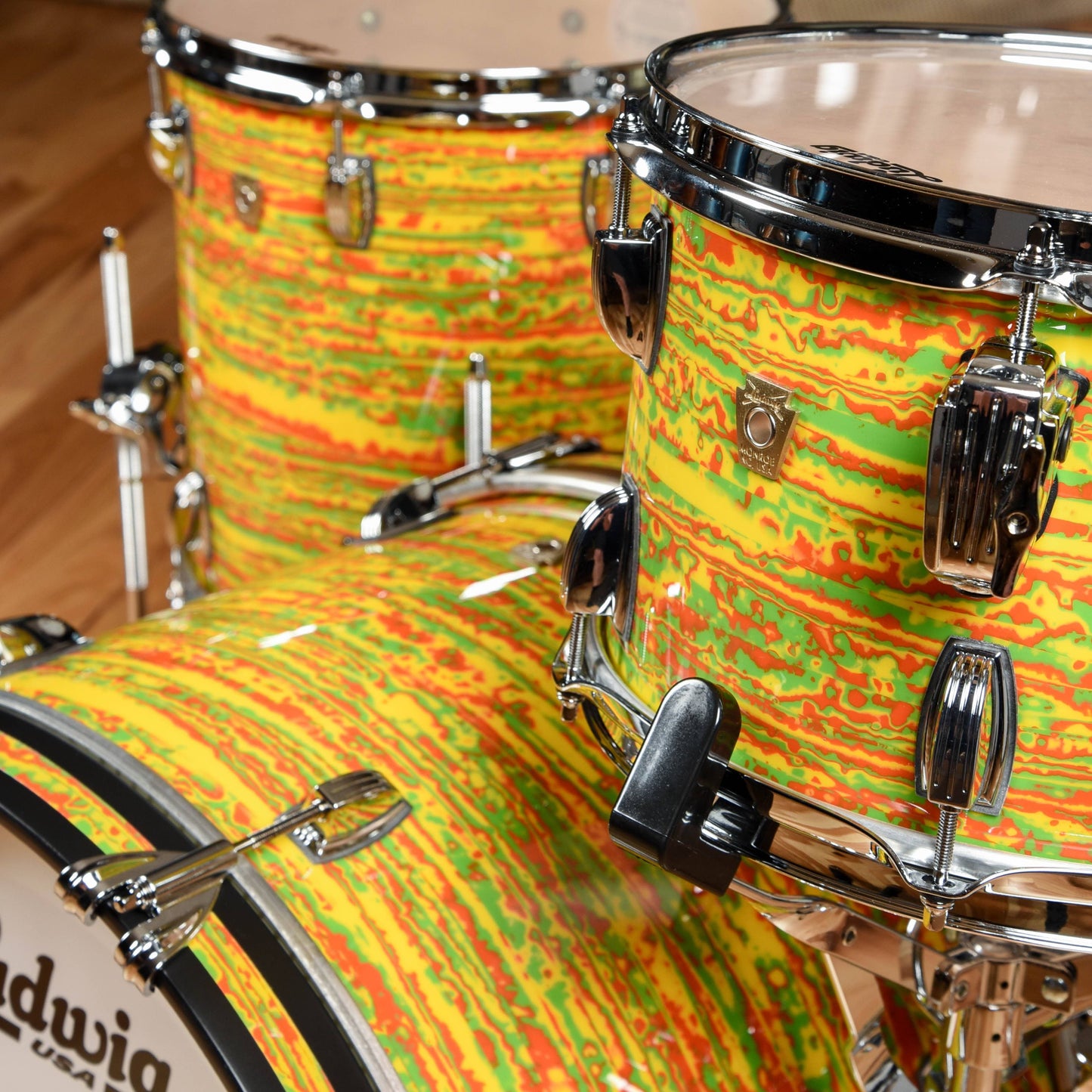 Ludwig Classic Maple 12/14/20 3pc. Drum Kit Citrus Mod Drums and Percussion / Acoustic Drums / Full Acoustic Kits