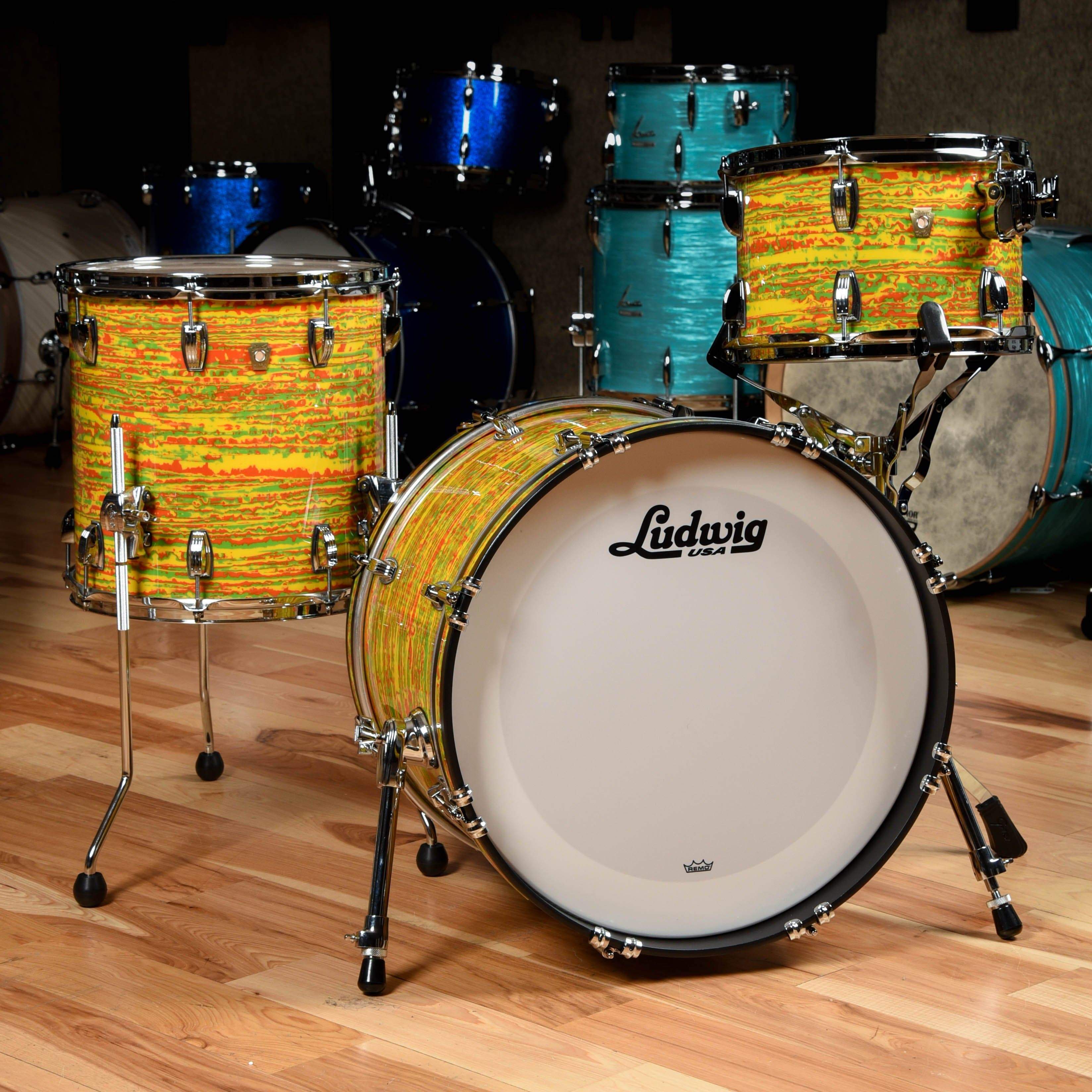 Ludwig Classic Maple 12/14/20 3pc. Drum Kit Citrus Mod – Chicago