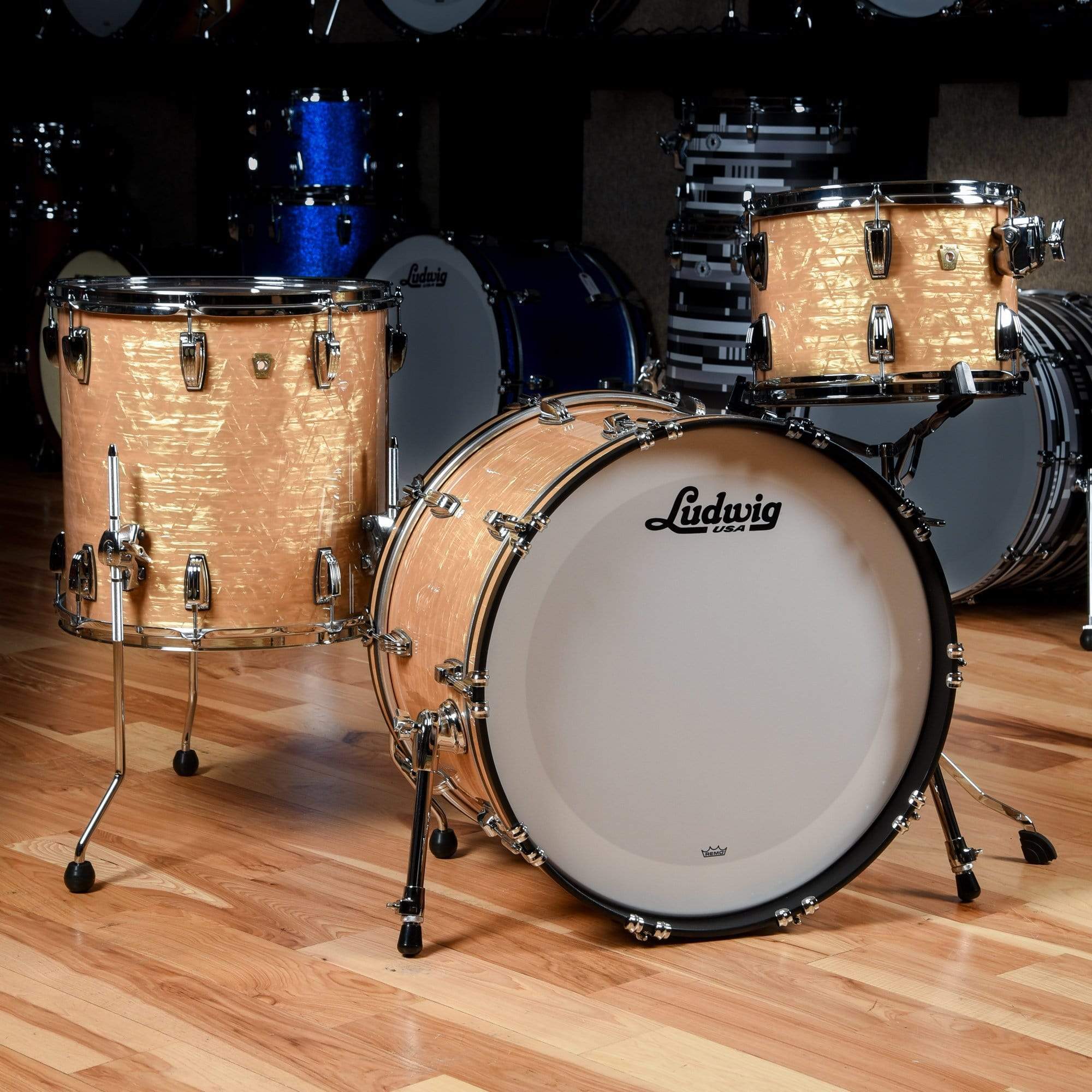 Ludwig Classic Maple 13/16/22 3pc. Drum Kit Aged Onyx – Chicago Music ...