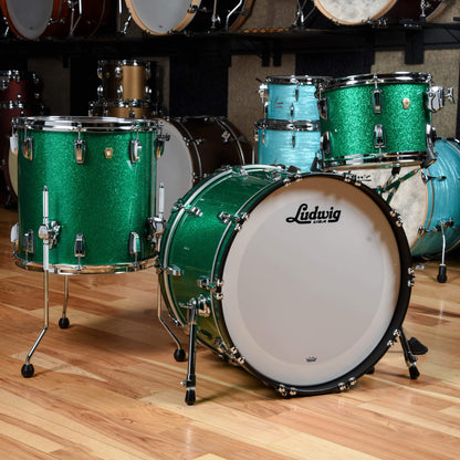 Ludwig Classic Maple 13/16/22 3pc. Drum Kit Green Sparkle Drums and Percussion / Acoustic Drums / Full Acoustic Kits