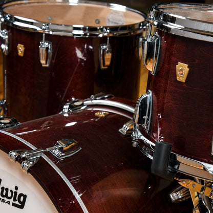 Ludwig Classic Maple 13/16/22 3pc. Drum Kit Mahogany Stain Lacquer Drums and Percussion / Acoustic Drums / Full Acoustic Kits