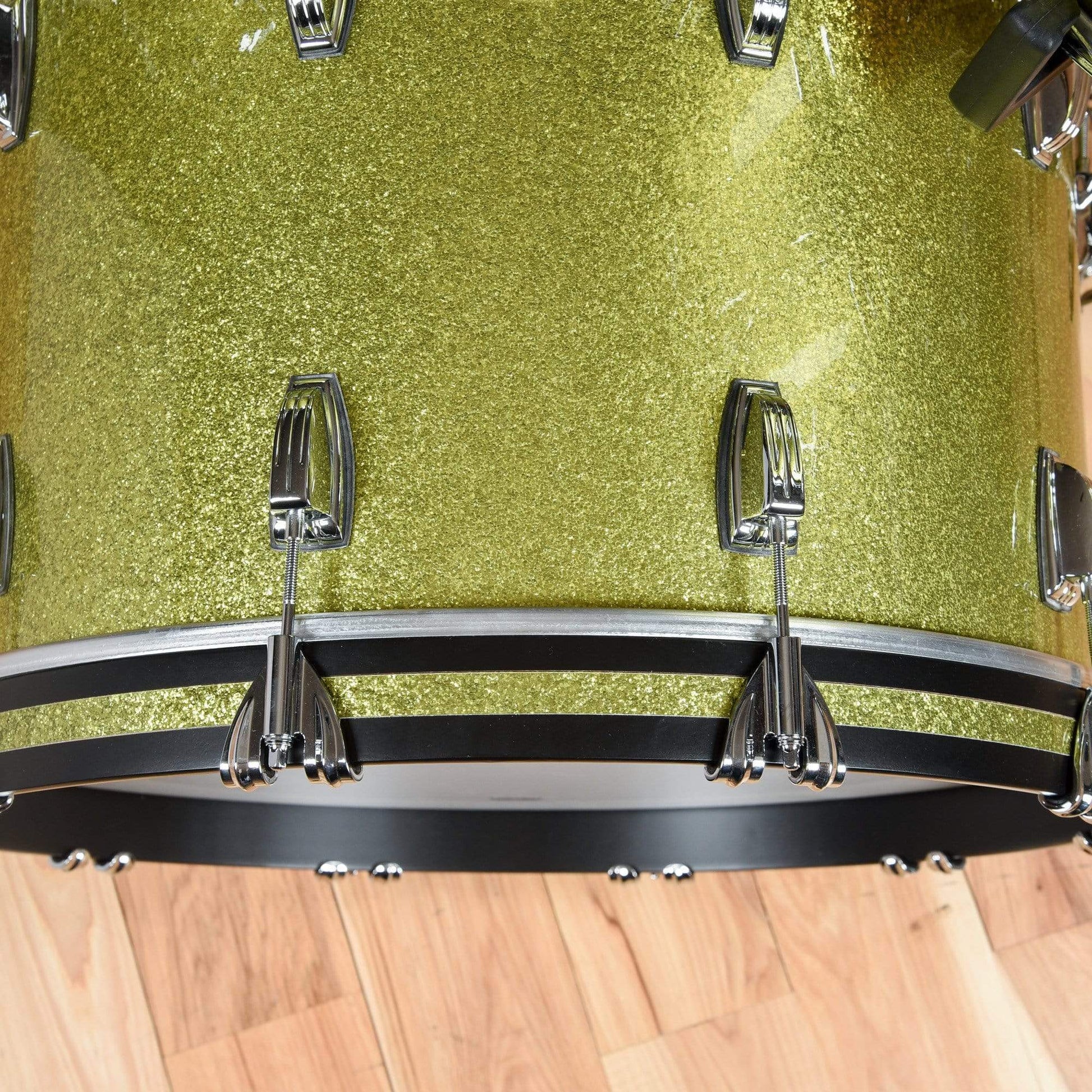 Ludwig Classic Maple 13/16/22 3pc. Drum Kit Olive Sparkle Drums and Percussion / Acoustic Drums / Full Acoustic Kits