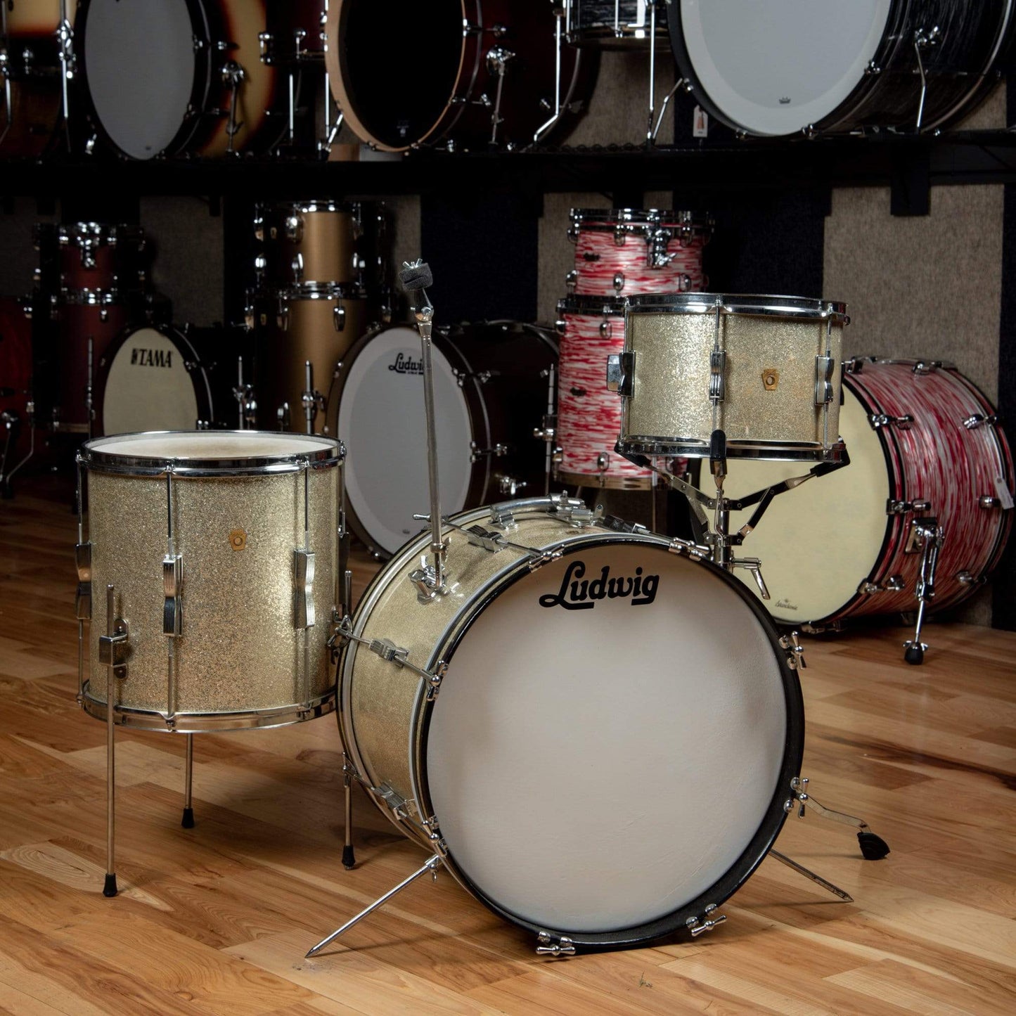 Ludwig Club Date 12/14/20 Silver Sparkle 1960s Drums and Percussion / Acoustic Drums / Full Acoustic Kits