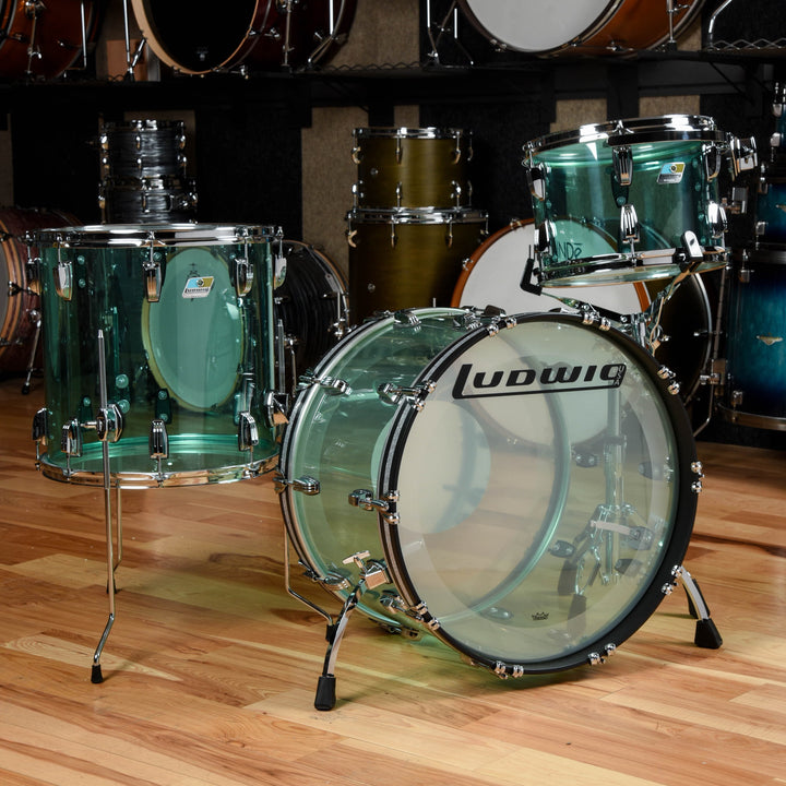 Ludwig Vistalite 13/16/22 3pc. Drum Kit Coke Bottle Green – Chicago ...