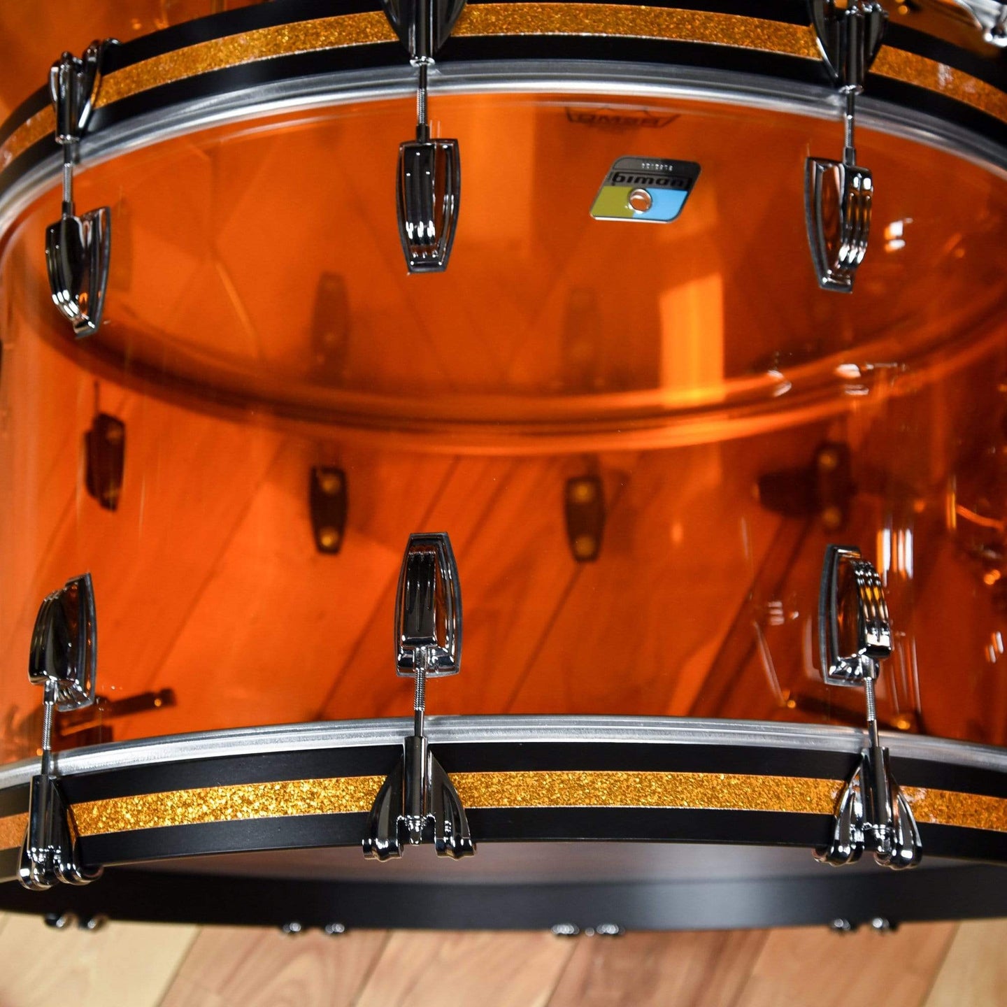 Ludwig Vistalite 14/16/18/26/6.5x14 5pc. Drum Kit Amber – Chicago Music ...