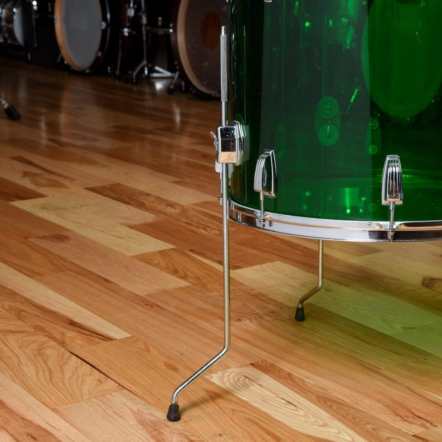 Ludwig Vistalite Green 1970s Drums and Percussion / Acoustic Drums / Full Acoustic Kits