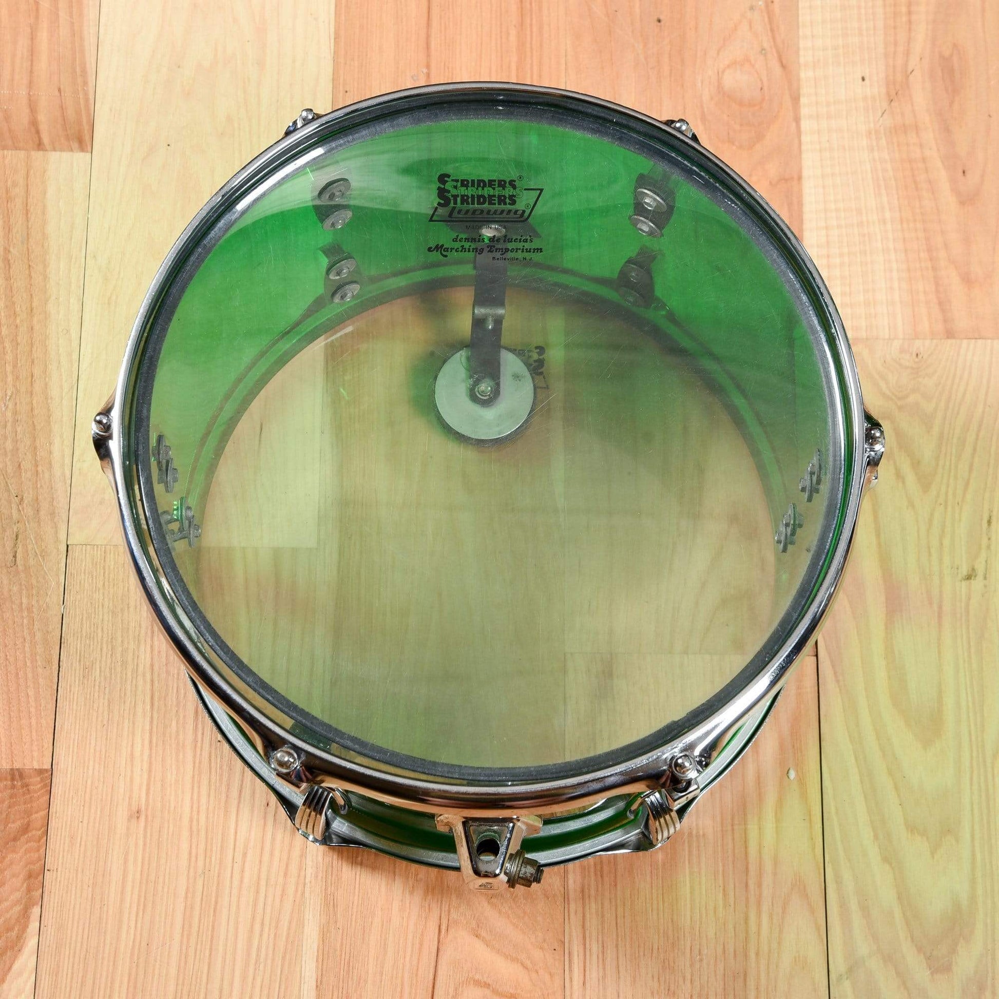 Ludwig Vistalite Green 1970s Drums and Percussion / Acoustic Drums / Full Acoustic Kits