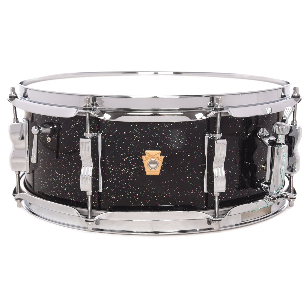 Ludwig 5.5x14 Legacy Mahogany Jazz Fest Snare Drum Black Galaxy