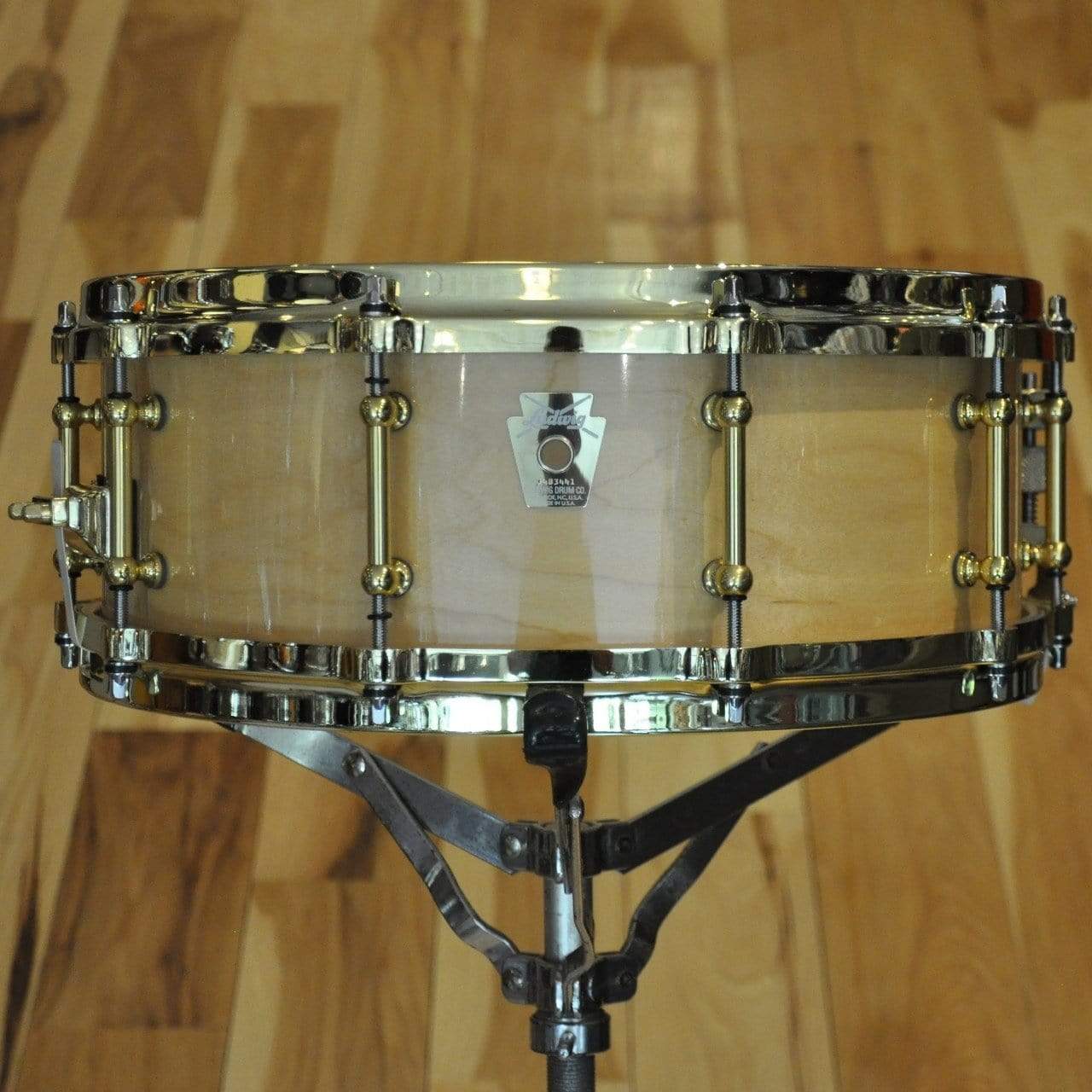 Ludwig 5x14 Classic Maple Snare Drum Natural Maple w/Tube Lugs, Brass Hdw Drums and Percussion / Acoustic Drums / Snare