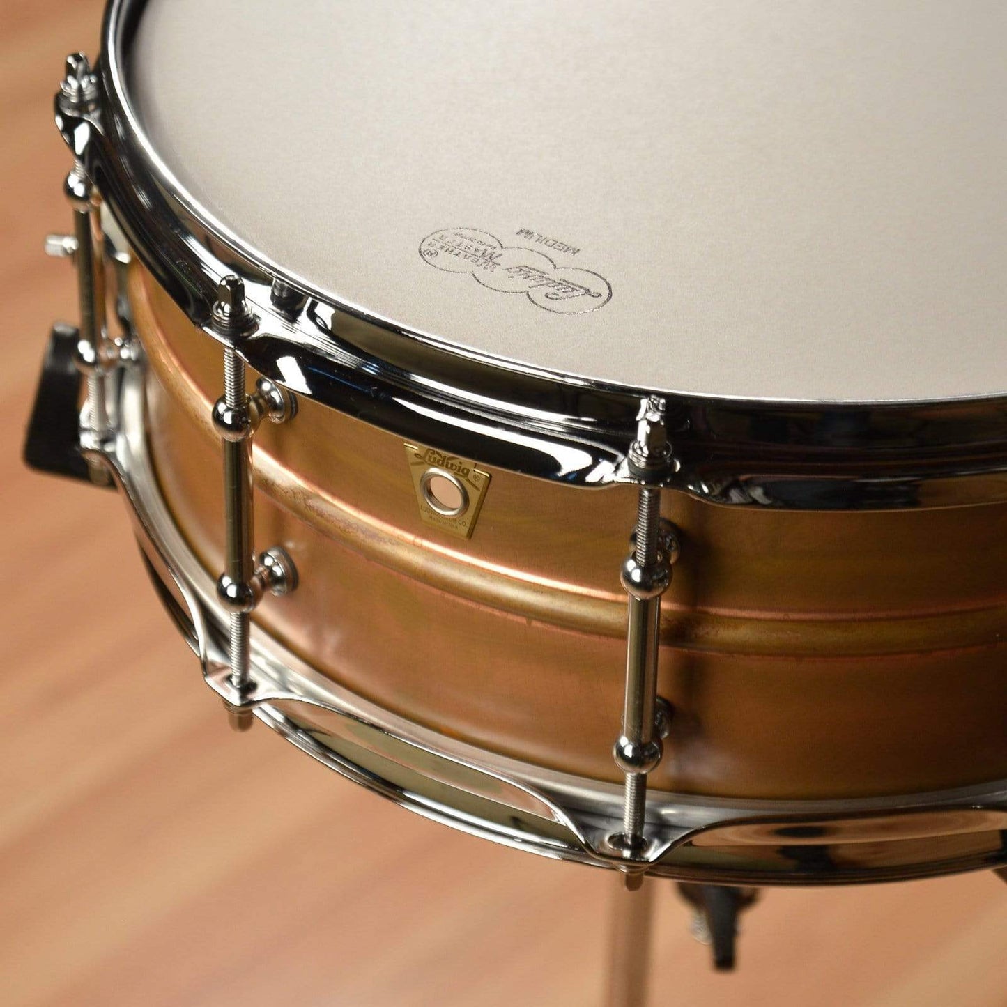 Ludwig 5x14 Raw Copper Phonic Snare Drum w/Tube Lugs Drums and Percussion / Acoustic Drums / Snare