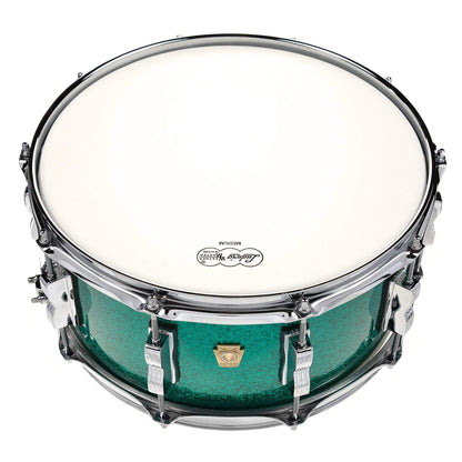 Ludwig 6.5x14 Classic Maple Snare Drum Green Sparkle Drums and Percussion / Acoustic Drums / Snare