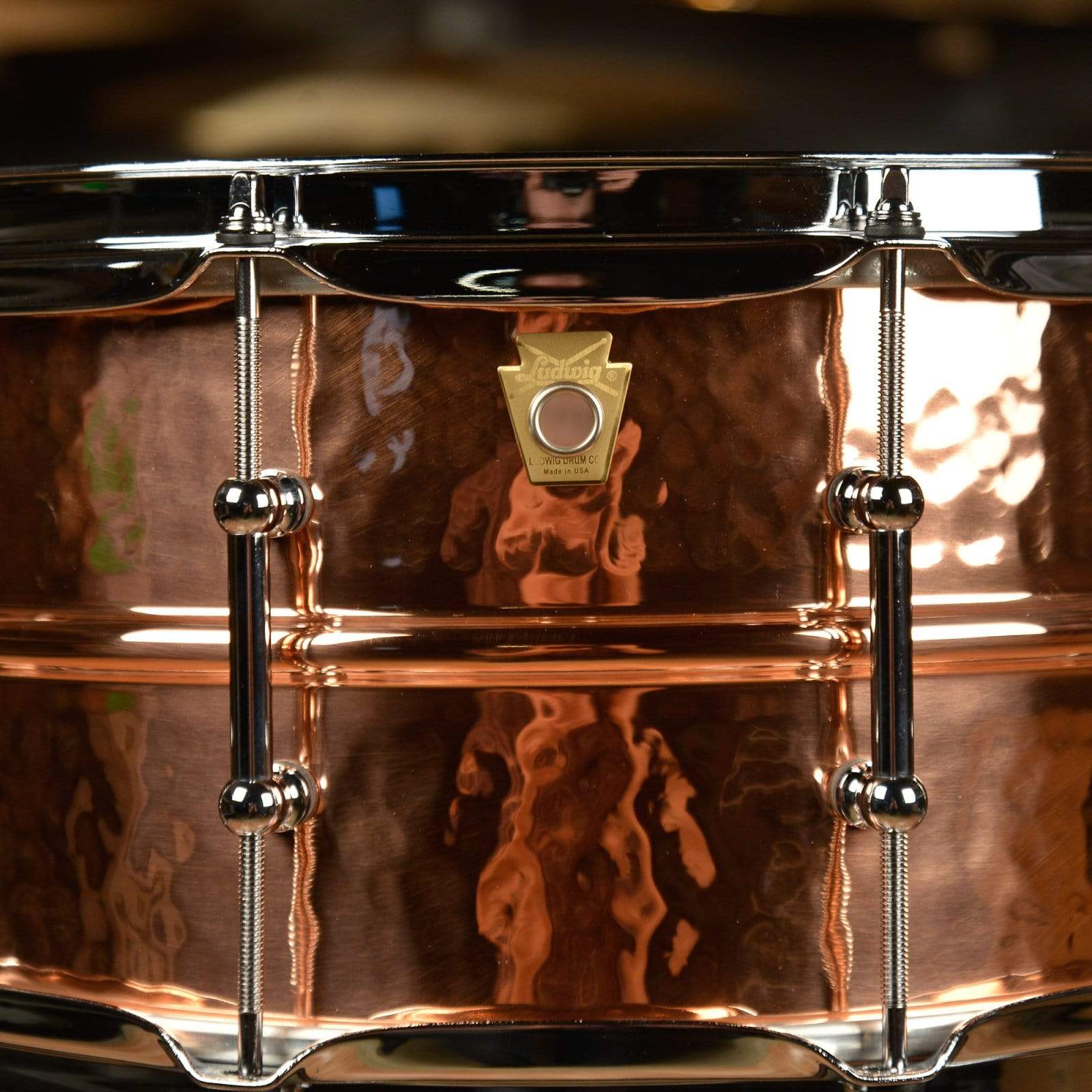 Ludwig 6.5x14 Hammered Copper Phonic Snare Drum w/Tube Lugs Drums and Percussion / Acoustic Drums / Snare