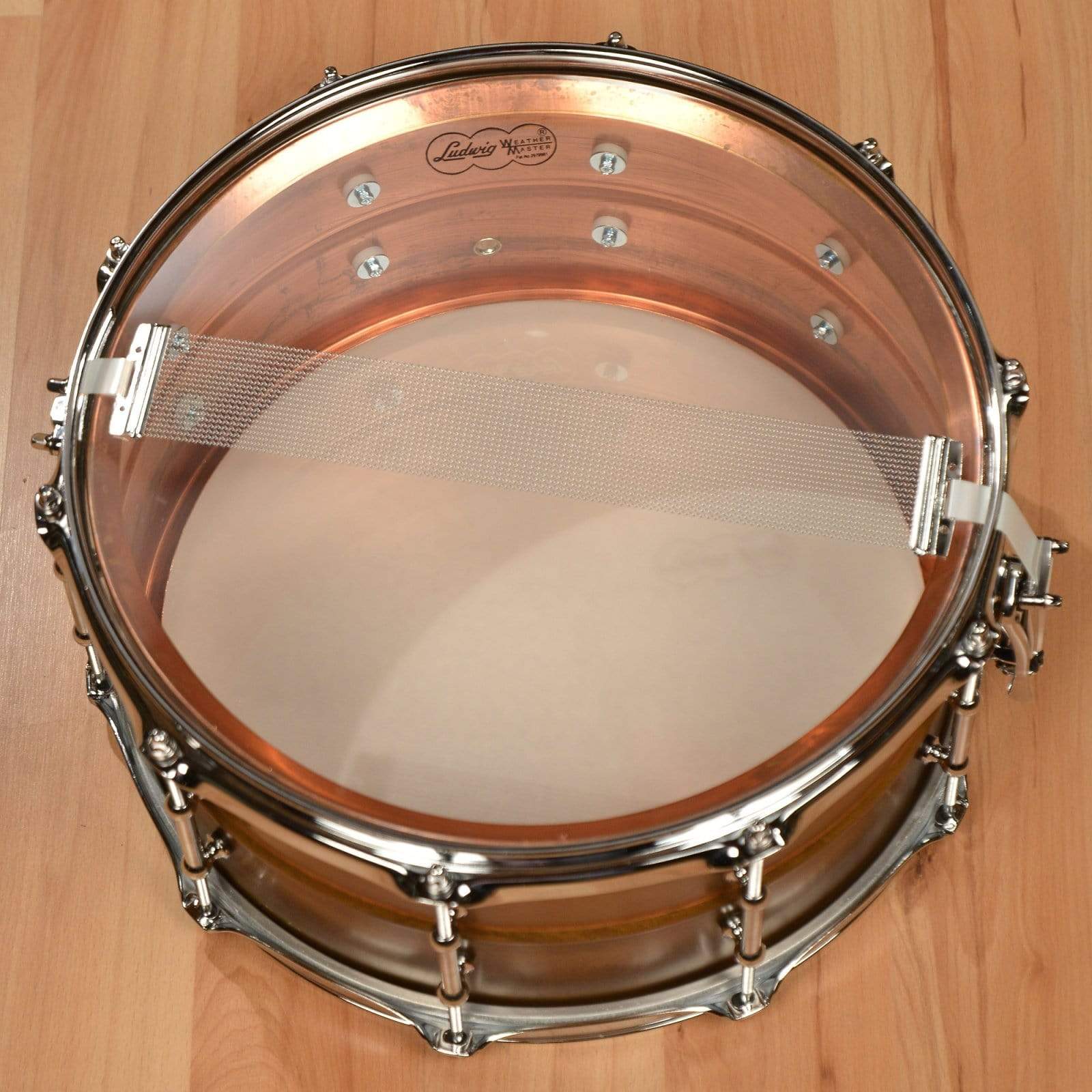 Ludwig 6.5x14 Raw Copper Phonic Snare Drum w/Tube Lugs Drums and Percussion / Acoustic Drums / Snare