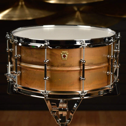 Ludwig 6.5x14 Raw Copper Phonic Snare Drum w/Tube Lugs Drums and Percussion / Acoustic Drums / Snare