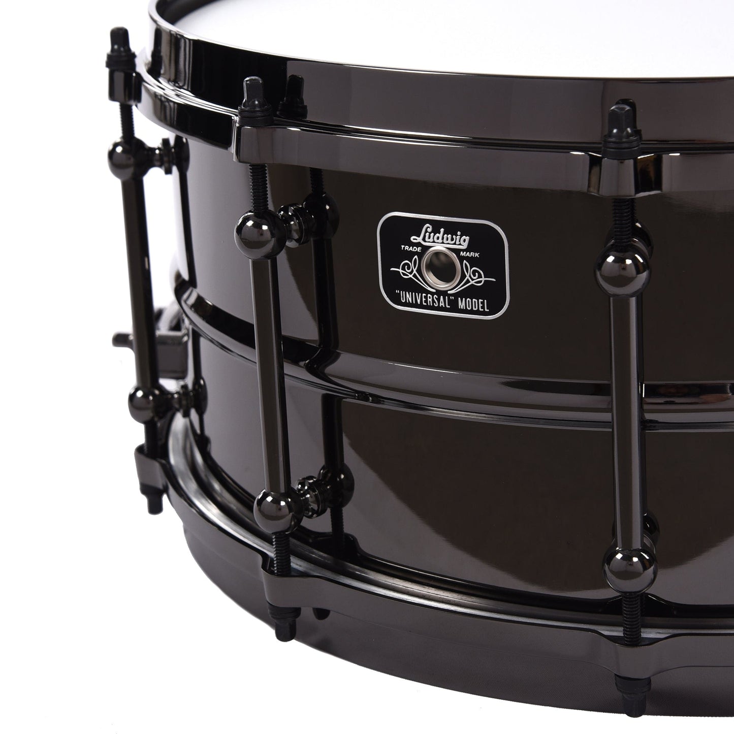 Ludwig 6.5x14 Universal Brass Snare Drum Black Nickel Drums and Percussion / Acoustic Drums / Snare