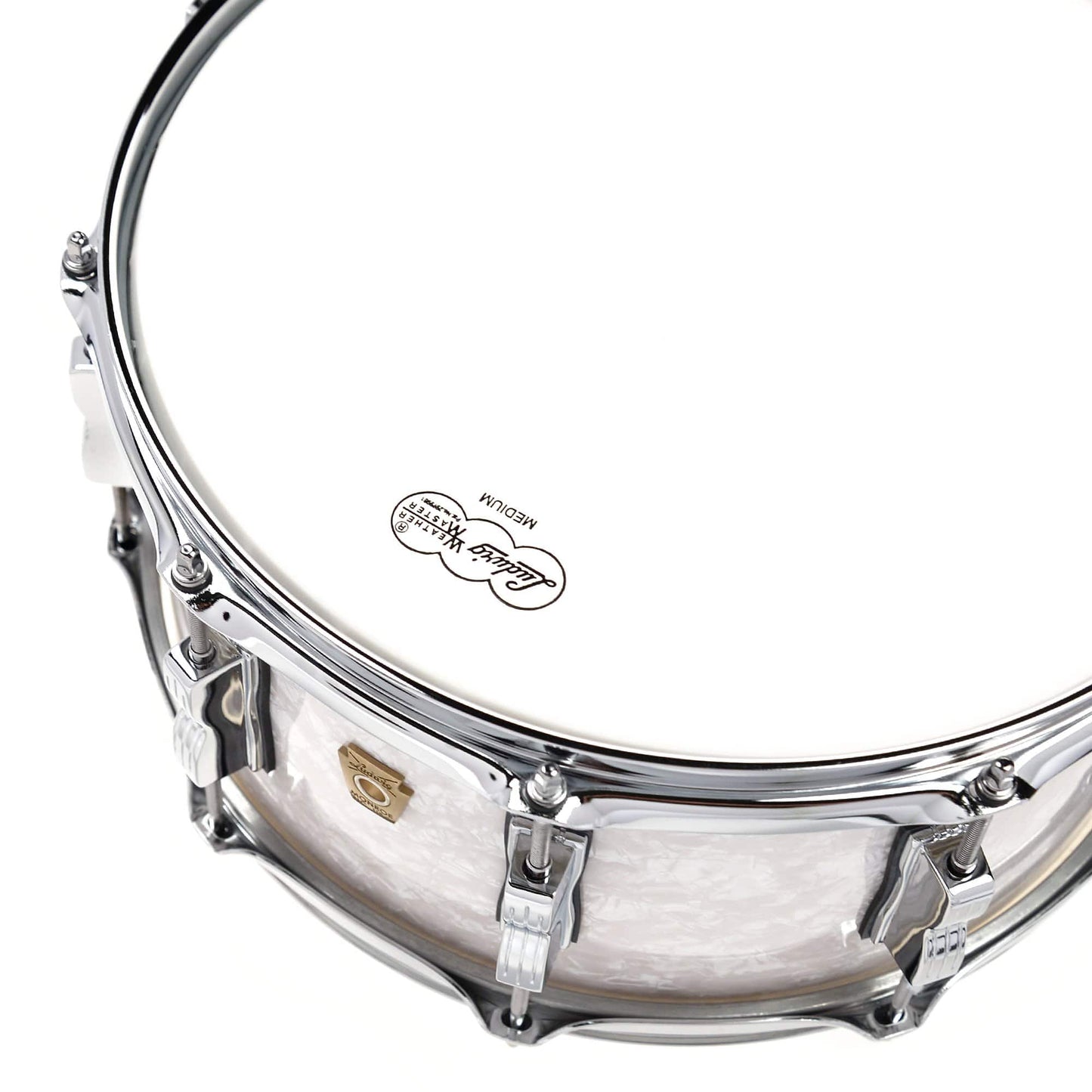 Ludwig 6.5x14 Classic Maple Snare Drum White Marine Pearl