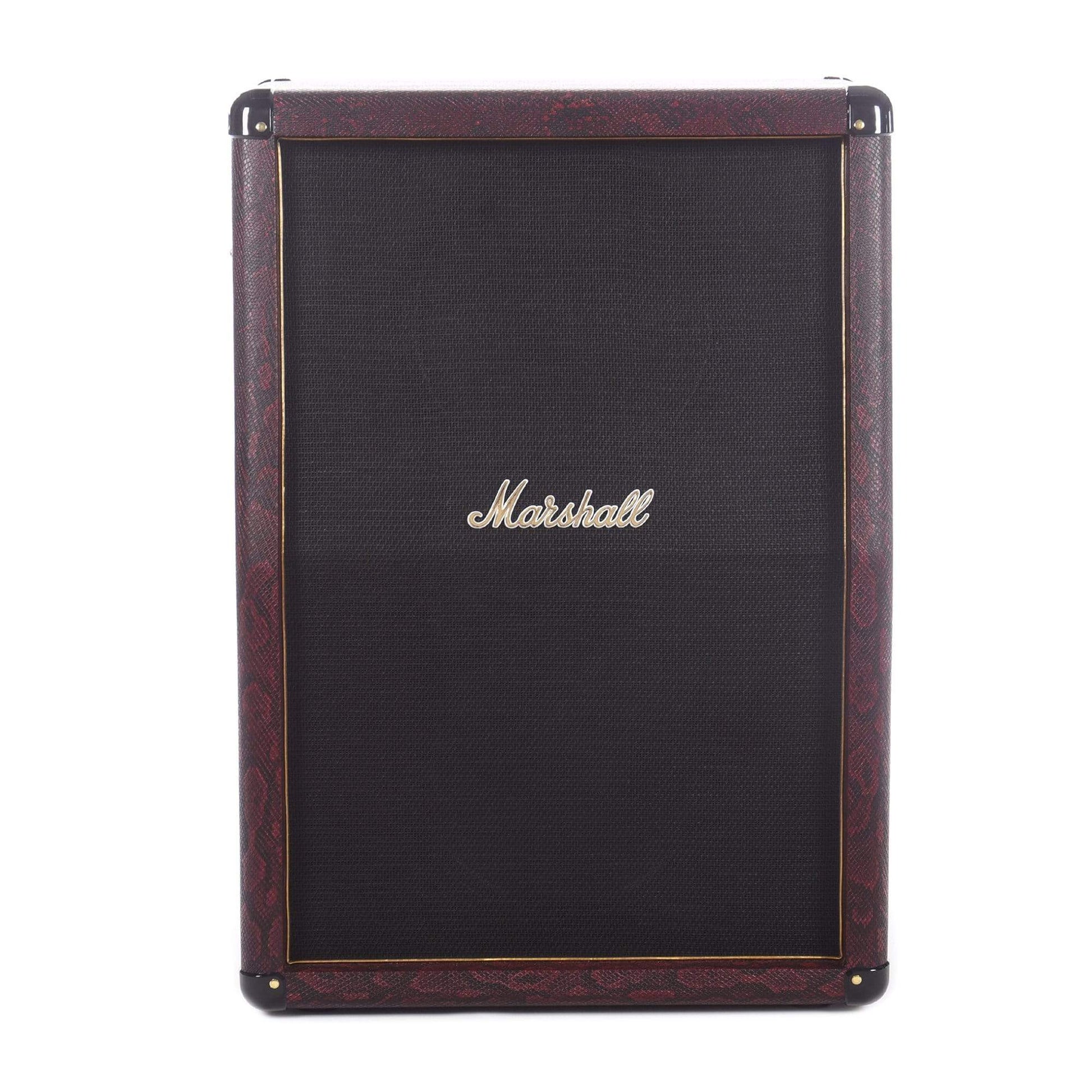 Marshall Limited Edition SC212 Studio Classic Black & Red Snakeskin 2x12 Speaker Cabinet 140W 8 Ohm Mono Amps / Guitar Cabinets