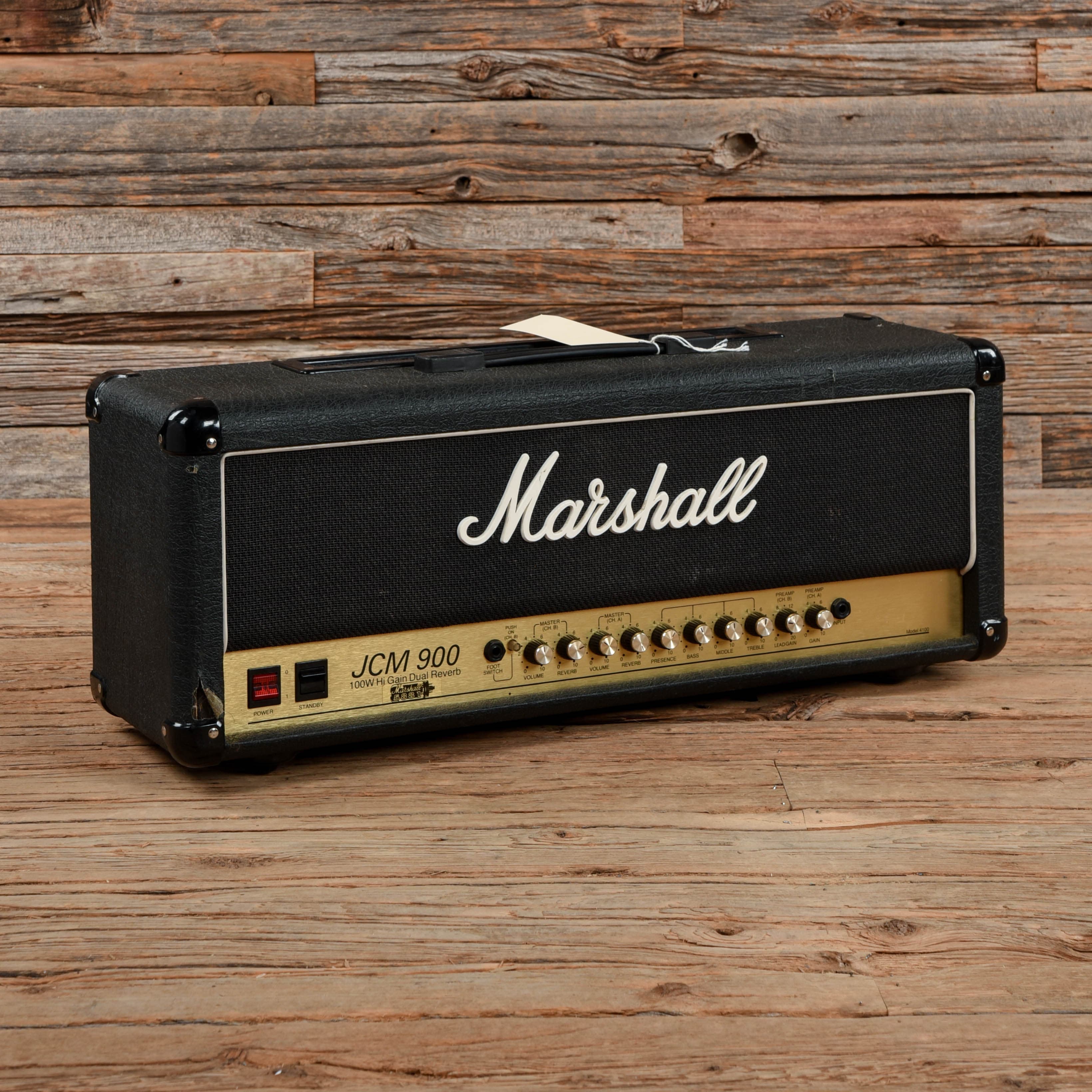 Marshall JCM 900 Model 4100 Hi Gain Dual Reverb 100-Watt Head Amps / Guitar Heads