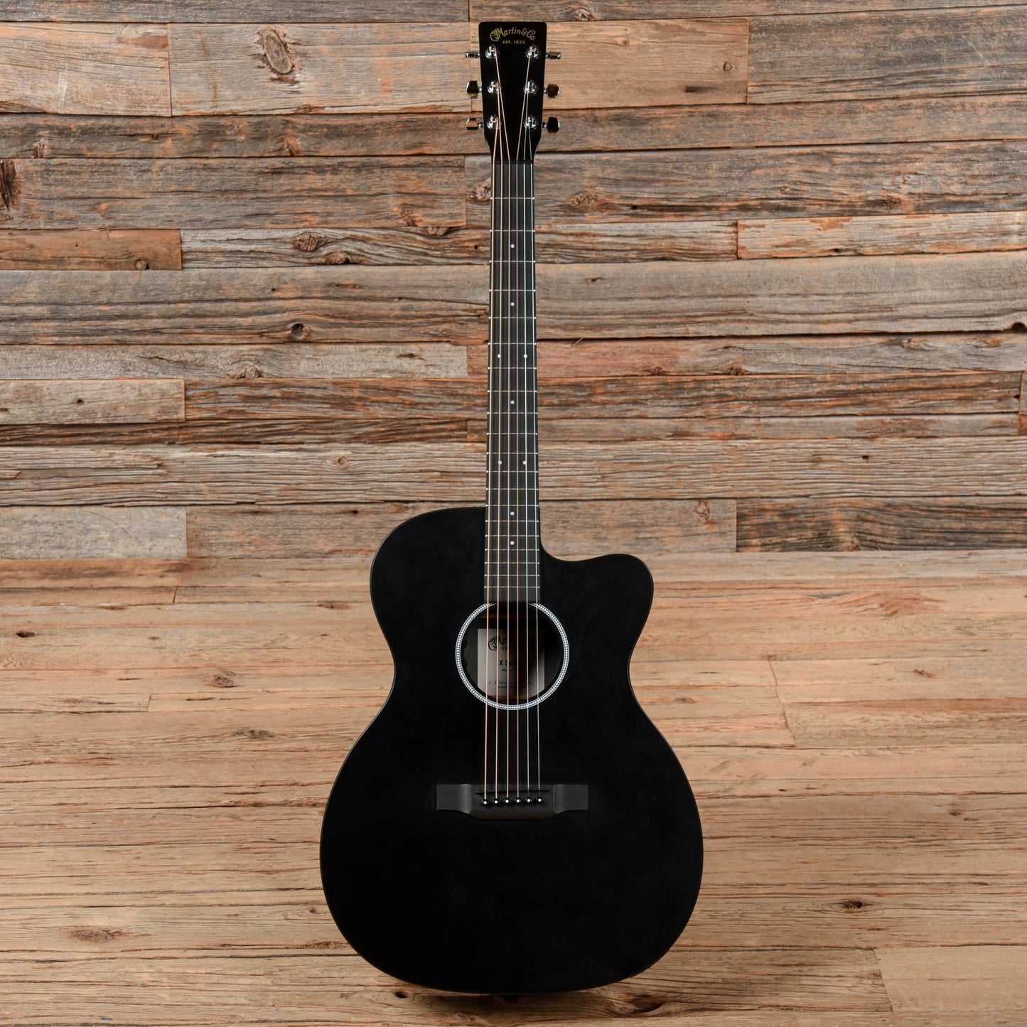 Martin X-Series OMC-X1E Black Acoustic Guitars / OM and Auditorium