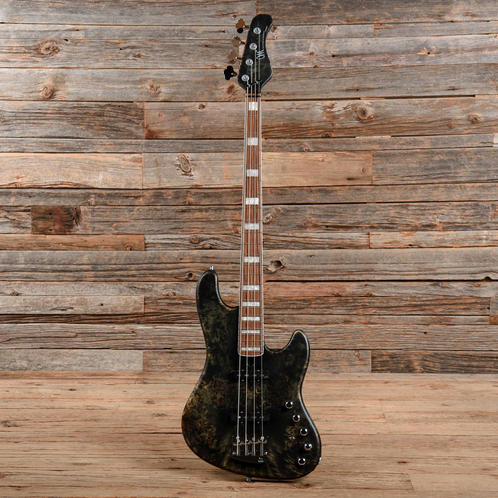 Mayones Jabba 4 Custom Satin Black Burl Top 2020 Bass Guitars / 4-String