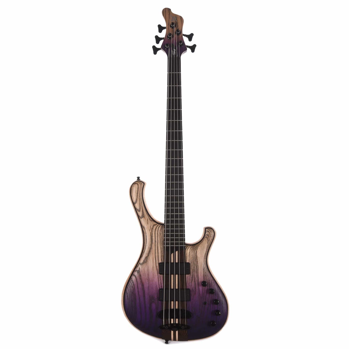 Mayones Viking 5-String Jeans Black Purple Horizon w/Bartolini M34 Soapbars Bass Guitars / 5-String or More