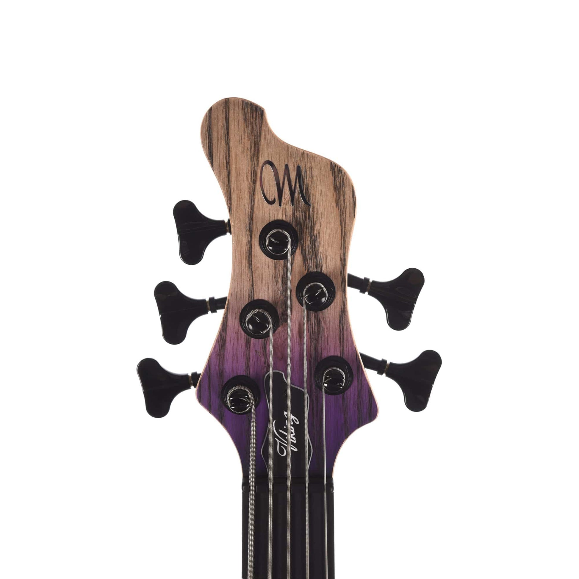 Mayones Viking 5-String Jeans Black Purple Horizon w/Bartolini M34 Soapbars Bass Guitars / 5-String or More