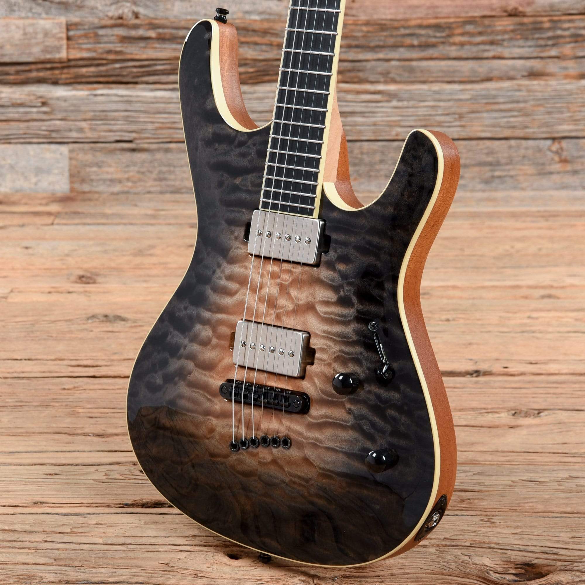 Mayones Setius 6 Custom Blackburst Fade 2018 – Chicago Music Exchange