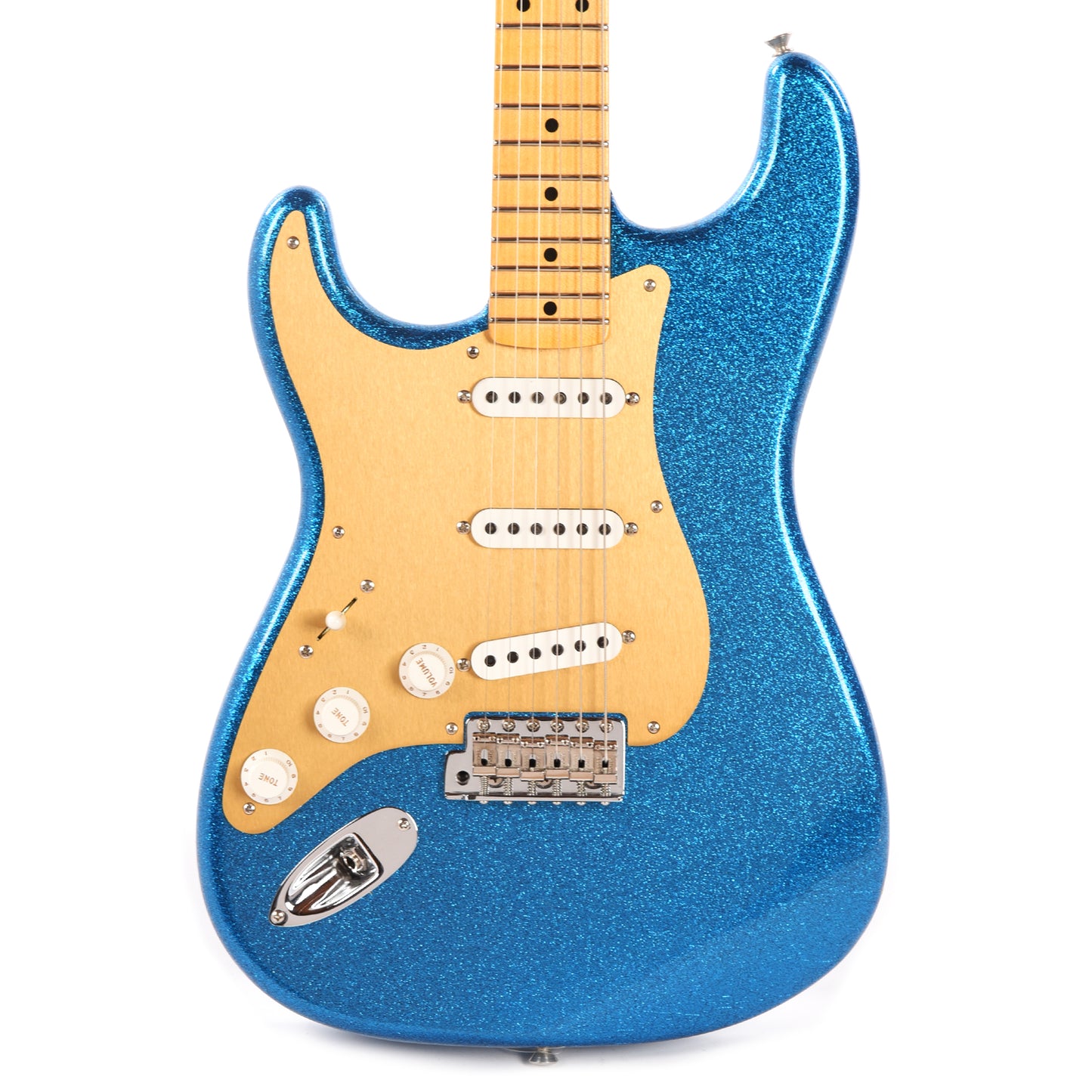 Fender Custom Shop 1955 Stratocaster "Chicago Special" LEFTY Deluxe Closet Classic Aged Blue Sparkle w/Anodized Gold Pickguard