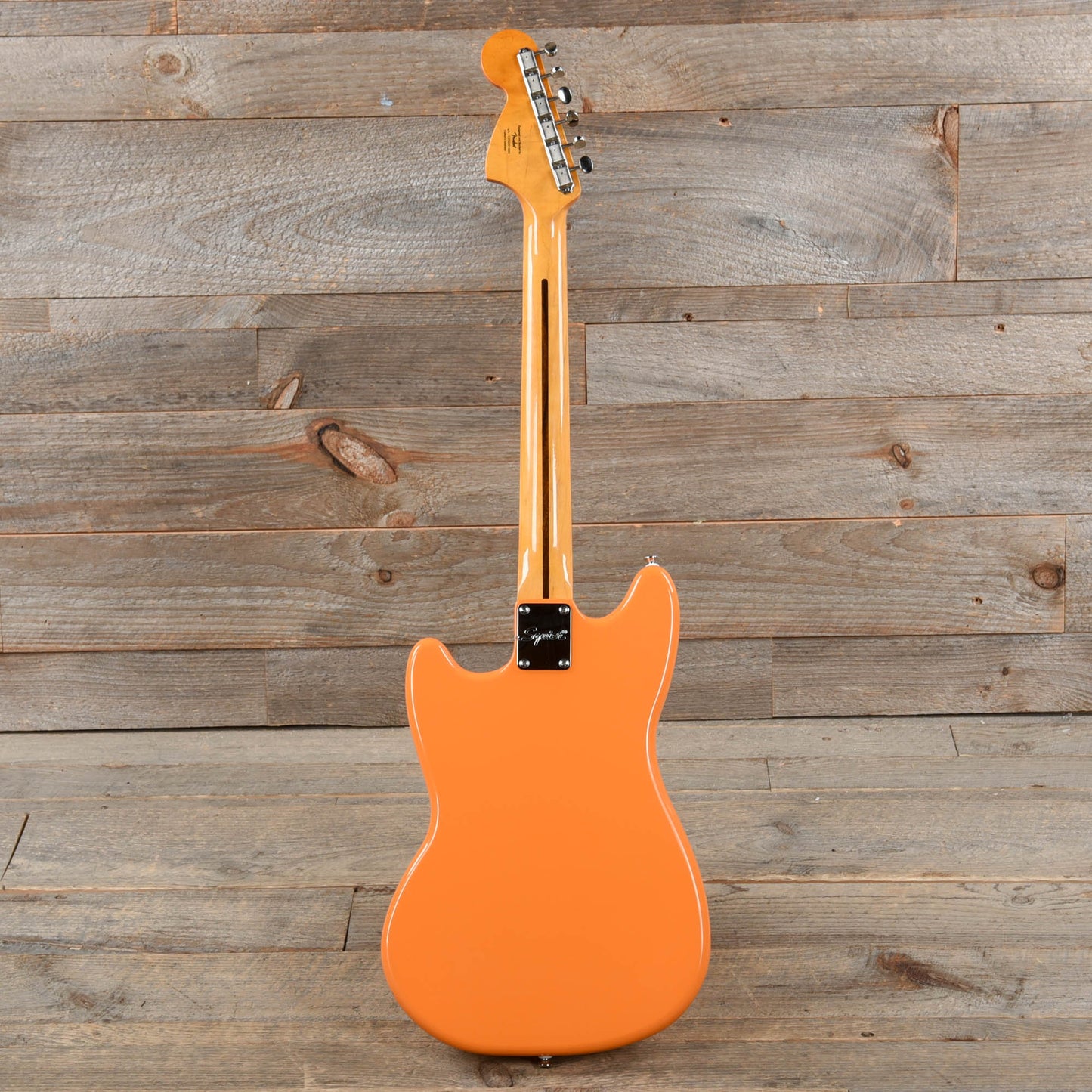 Squier Classic Vibe '60s Competition Mustang Capri Orange w/Dakota Red Stripe