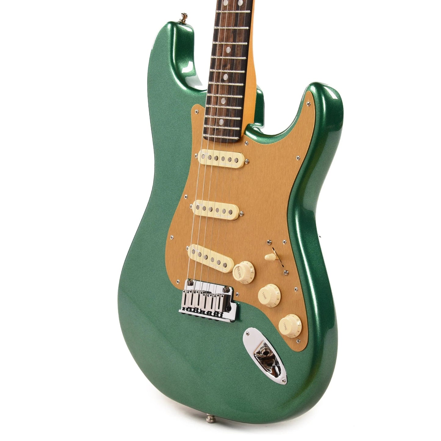 Fender American Ultra Stratocaster Mystic Pine & Anodized Gold Pickguard