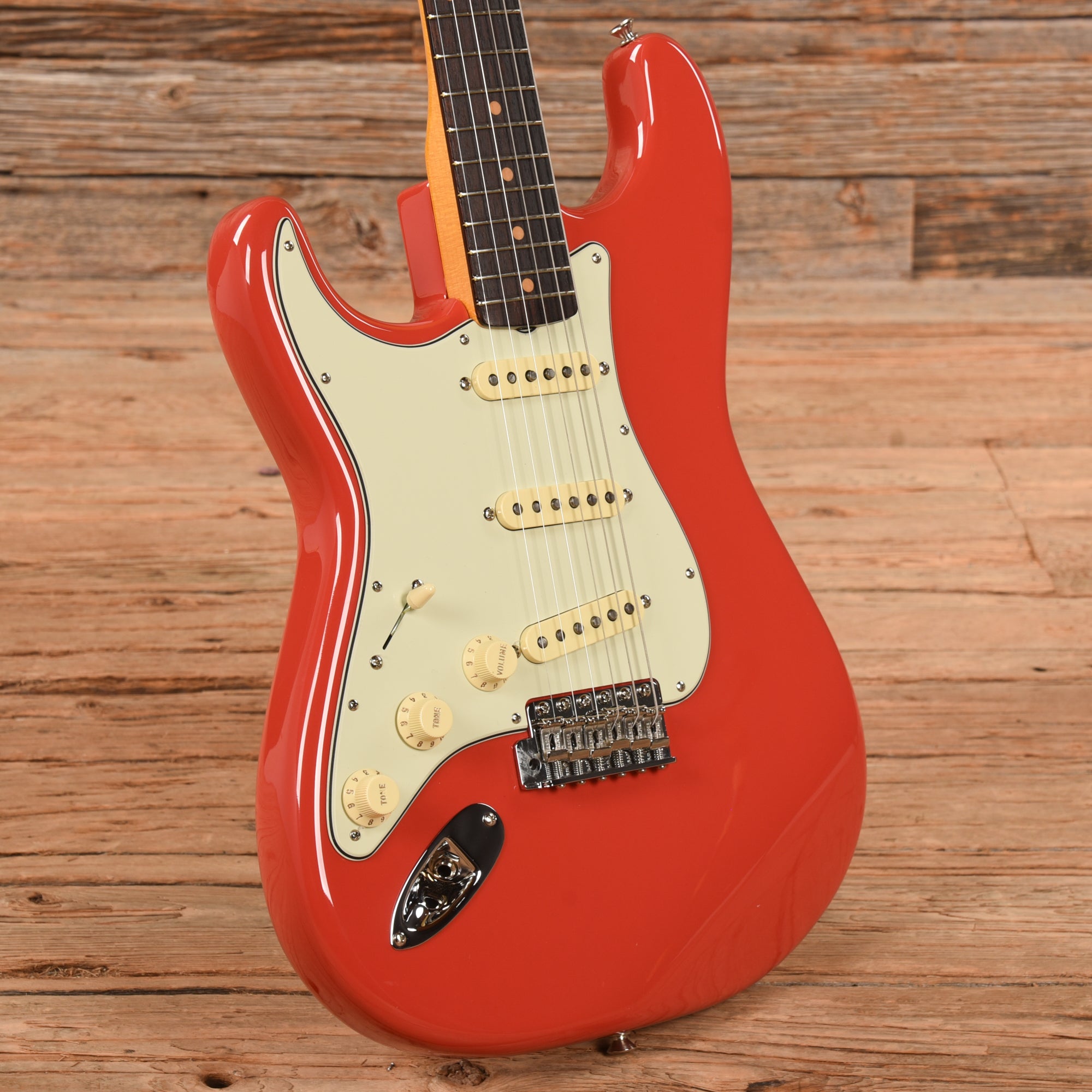 Fender American Vintage II 61 Stratocaster Fiesta Red 2022 LEFTY