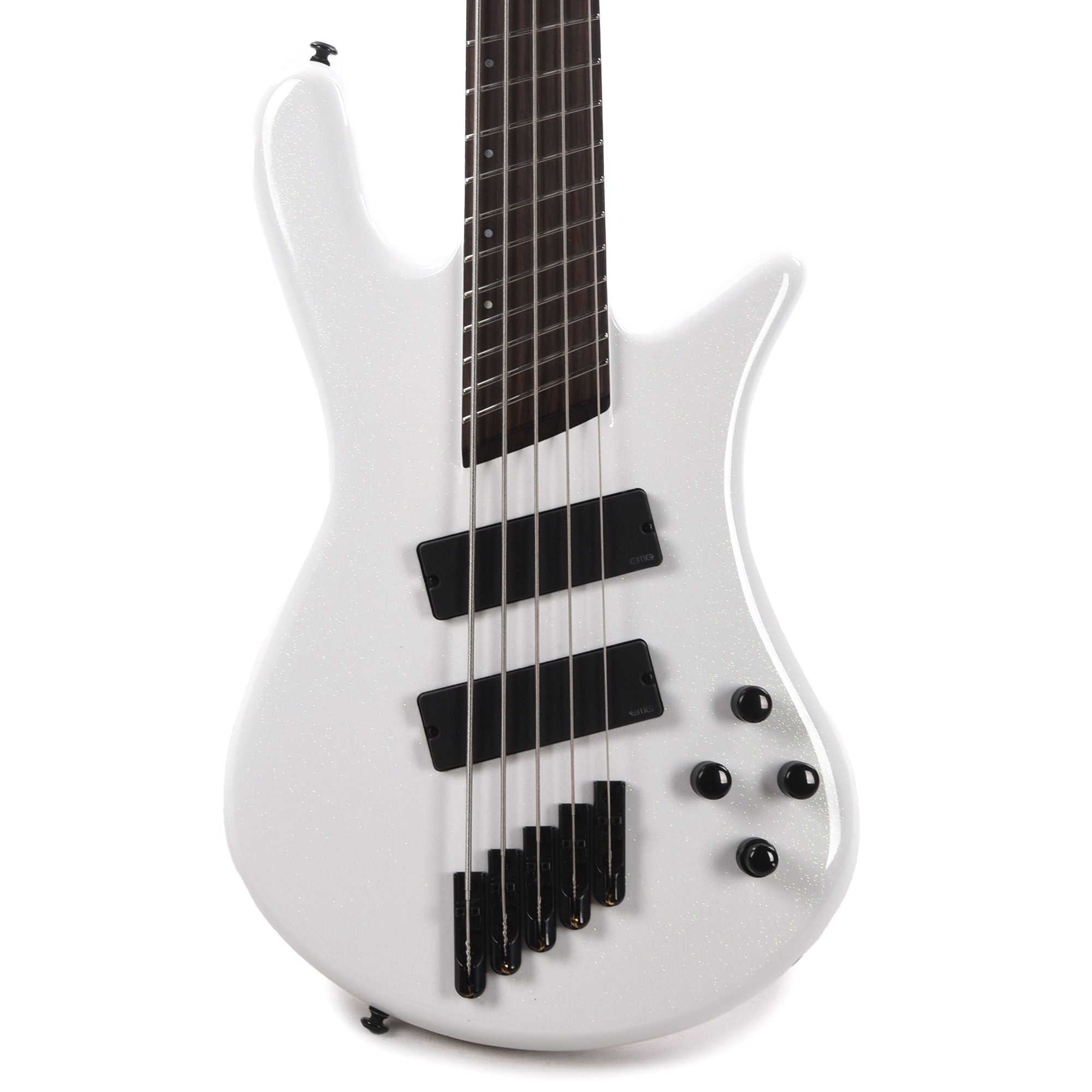 Spector NS Dimension 5 Bass White Sparkle Gloss