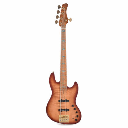 Sire Marcus Miller V10 DX Flame Maple/Swamp Ash 5-String Tobacco Sunburst