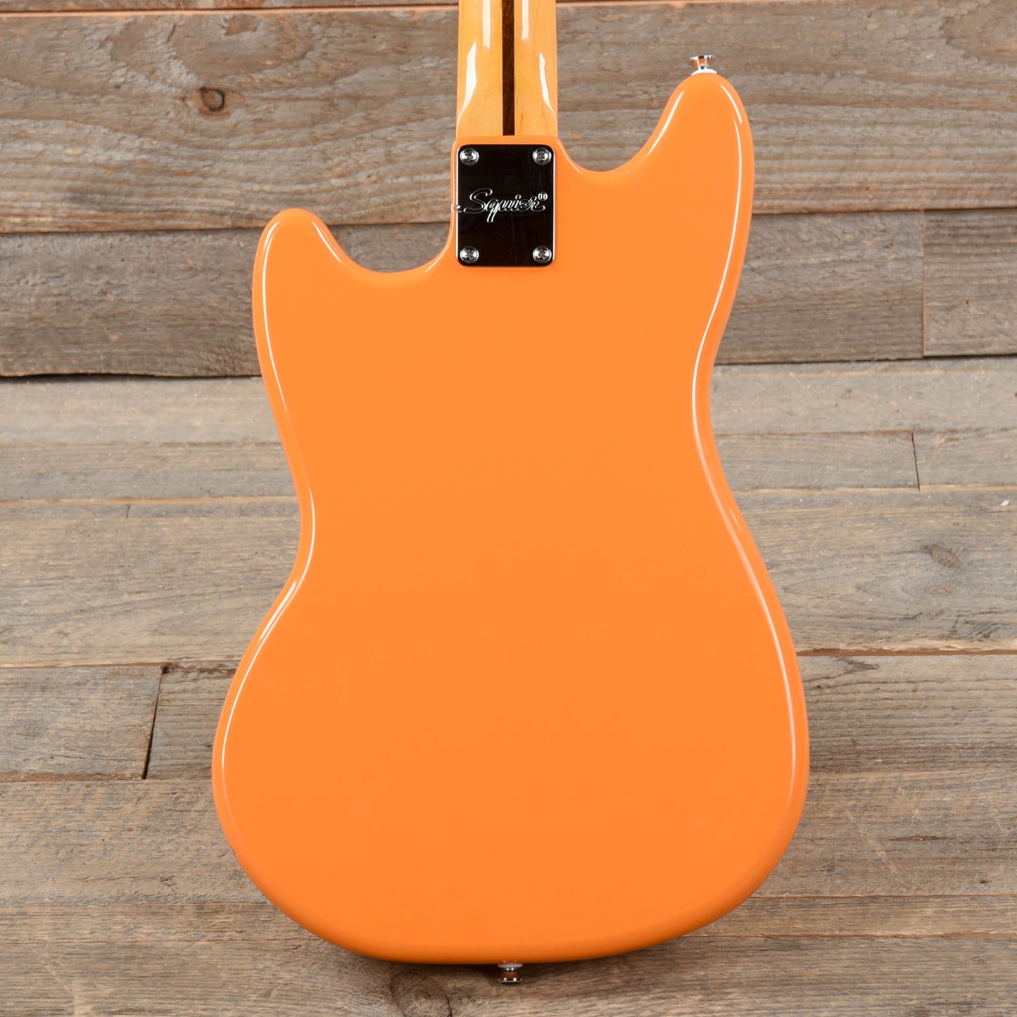 Squier Classic Vibe '60s Competition Mustang Capri Orange w/Dakota Red Stripe