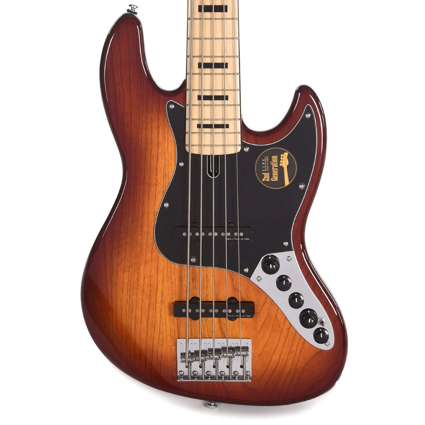 Sire Marcus Miller V7 Vintage Swamp Ash 5-String Tobacco Sunburst (2nd Gen)