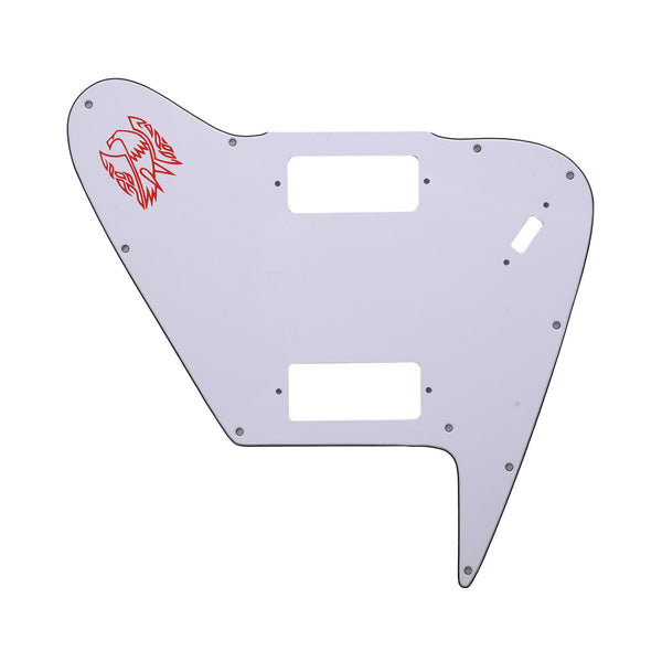 GuitarSlinger White Non Reverse FB Pickguard Mini HUM With Slide Switc ...