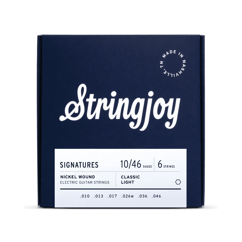 Stringjoy Signatures Classic Light Gauge 10-46 Nickel Wound Electric Guitar Strings